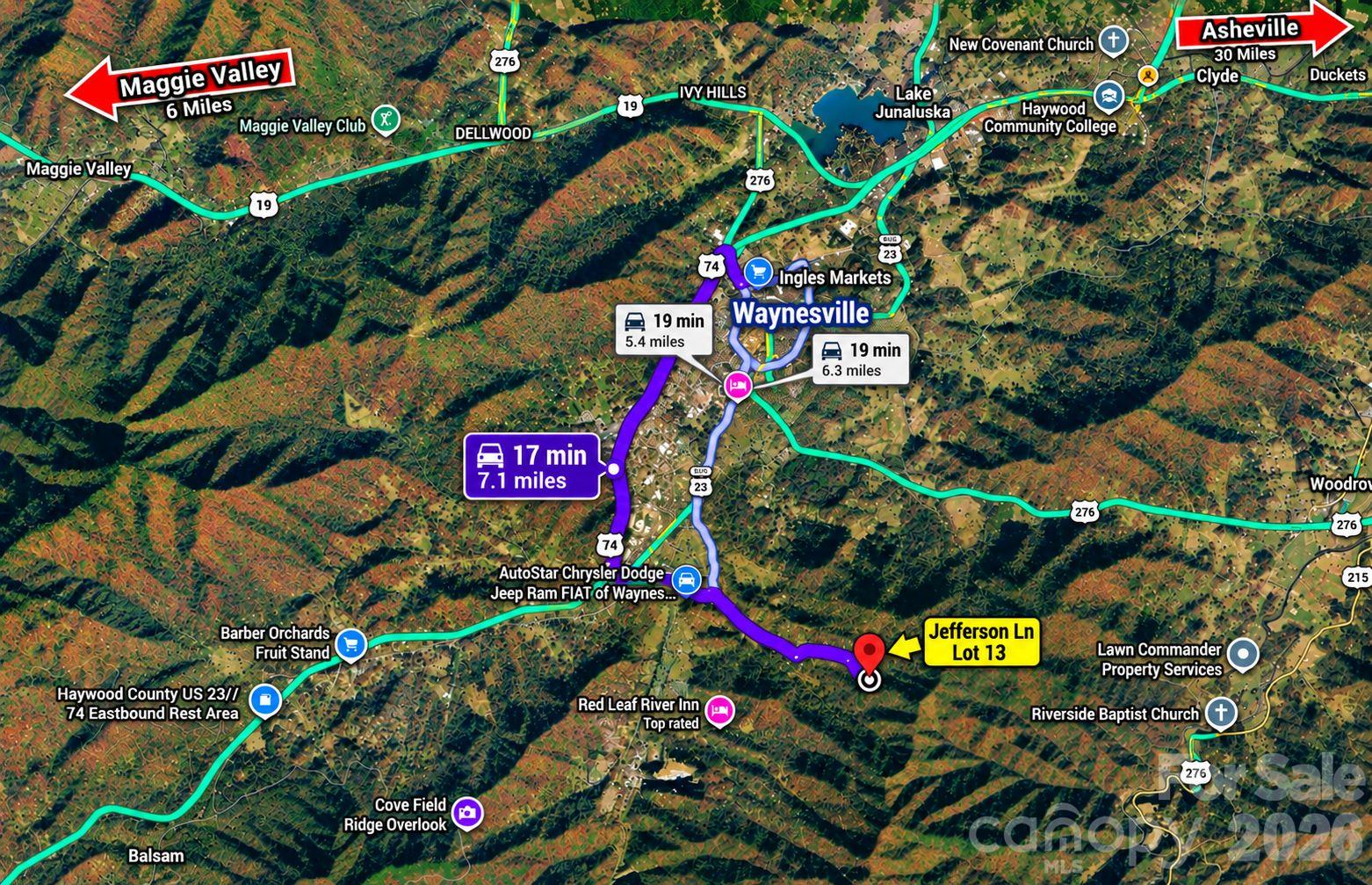 Lot at 125 Jefferson Lane, Waynesville, photo 11 of 23