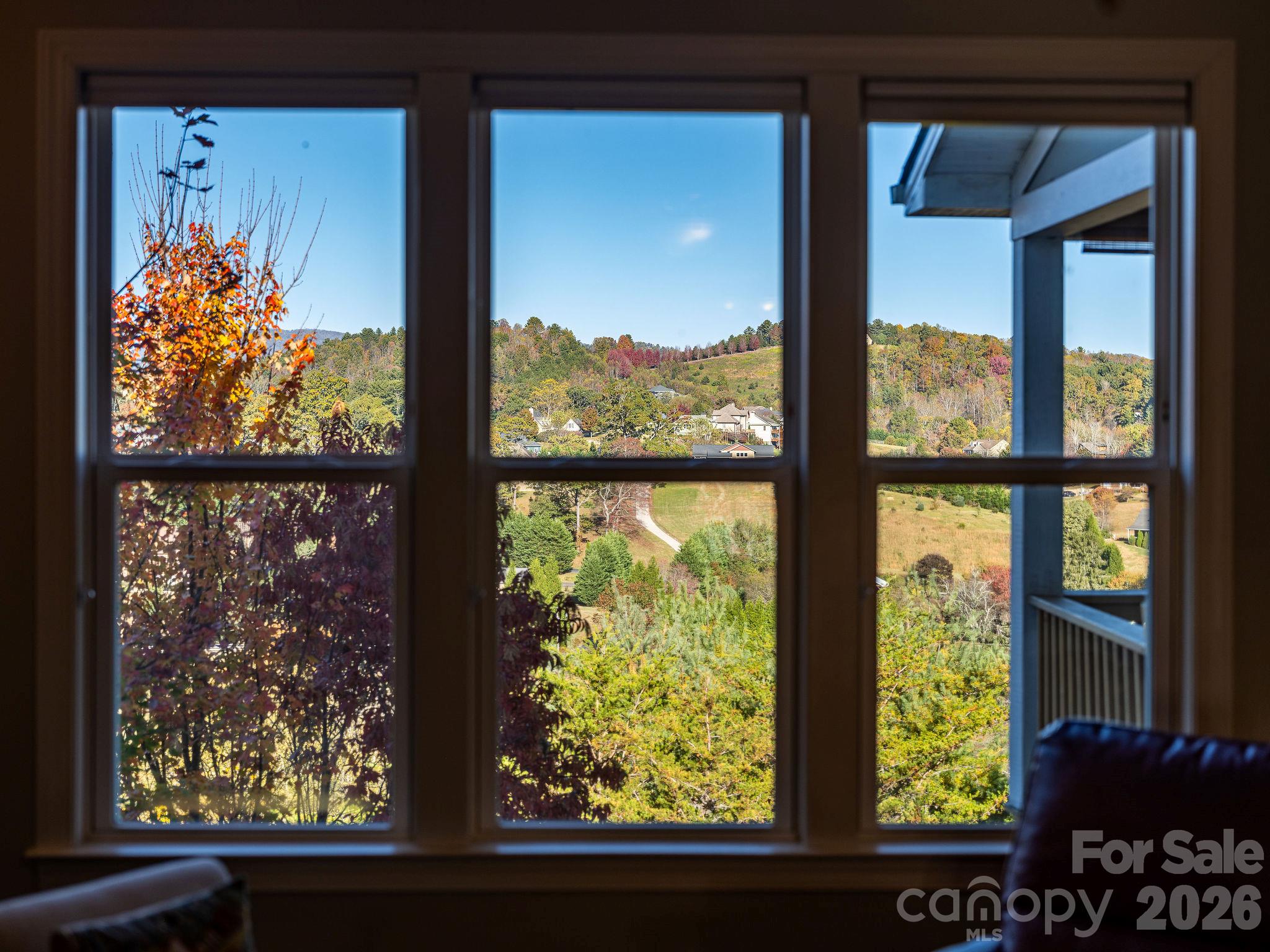 views from the living room windows - 50 Rose Creek Road, Leicester