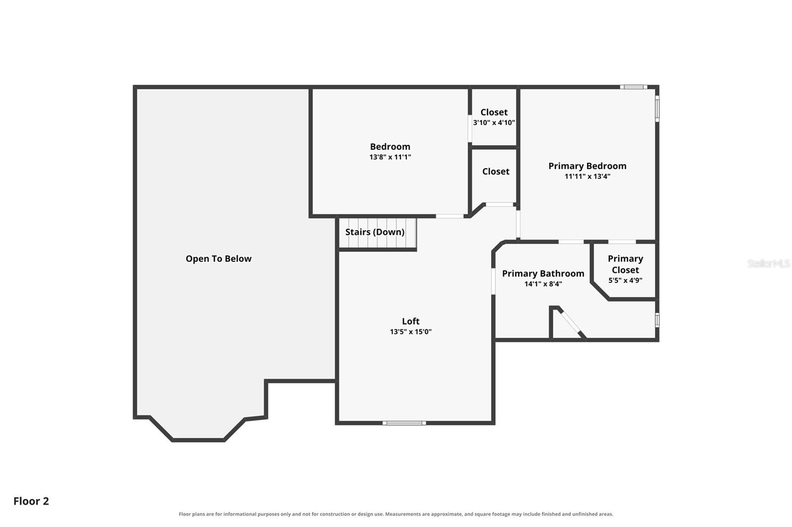 Floor plan - 2nd floor - 3701 BEAVER RIDGE DR, ORLANDO