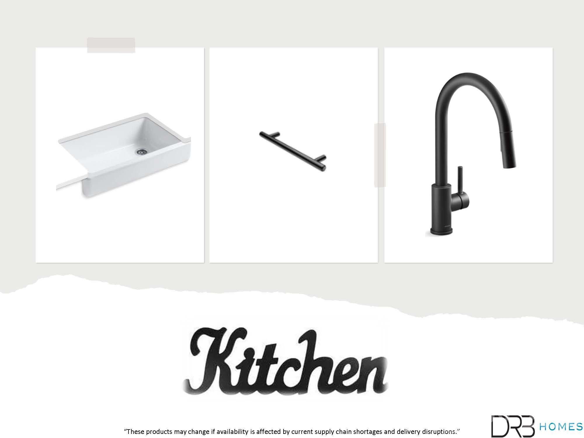Farmhouse sink and black plumbing - 528 Cottage Garden Lane, Belmont