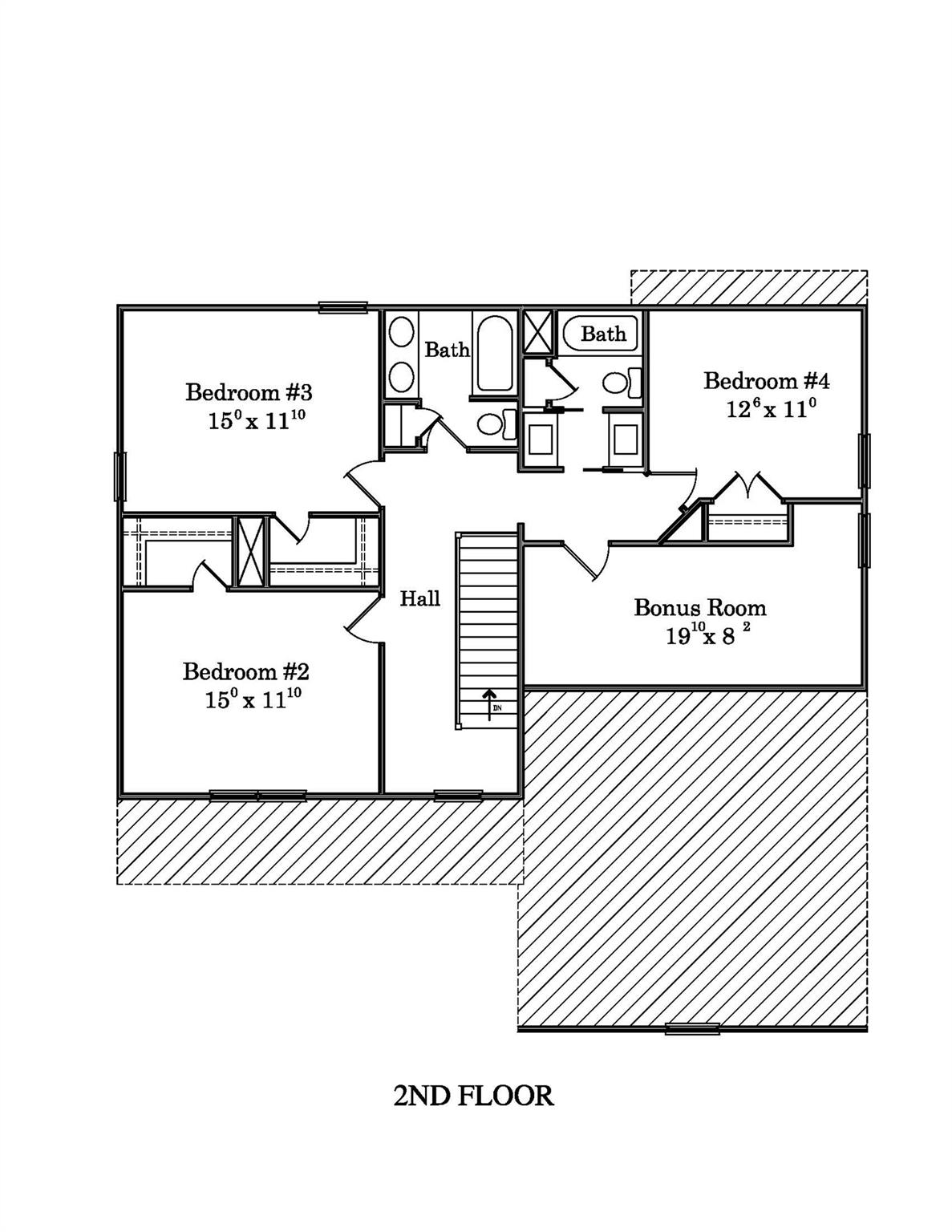 2nd Floor Plan - 5415 Little Staton Road, Marshville
