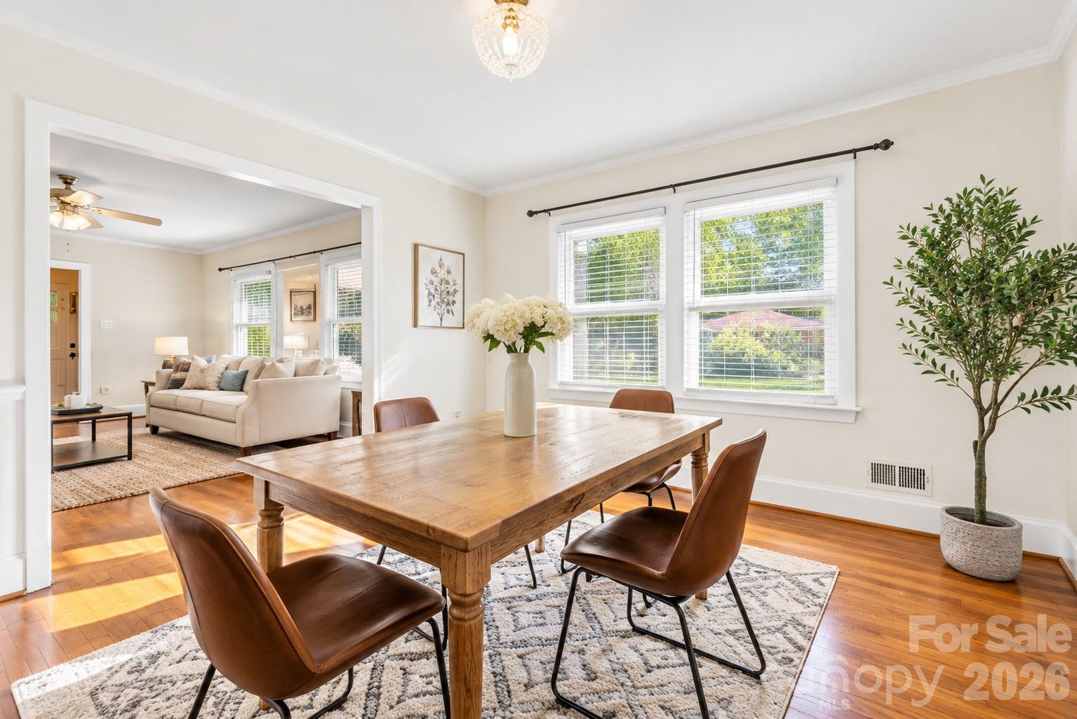 This sun-filled room is ready for whatever brings people together. - 407 Pine Street, Fort Mill