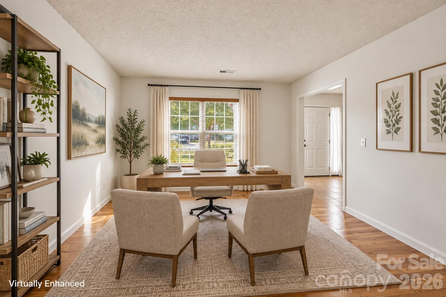 Virtually Enhanced Office/Living room - 9741 Bradstreet Commons Way, Charlotte