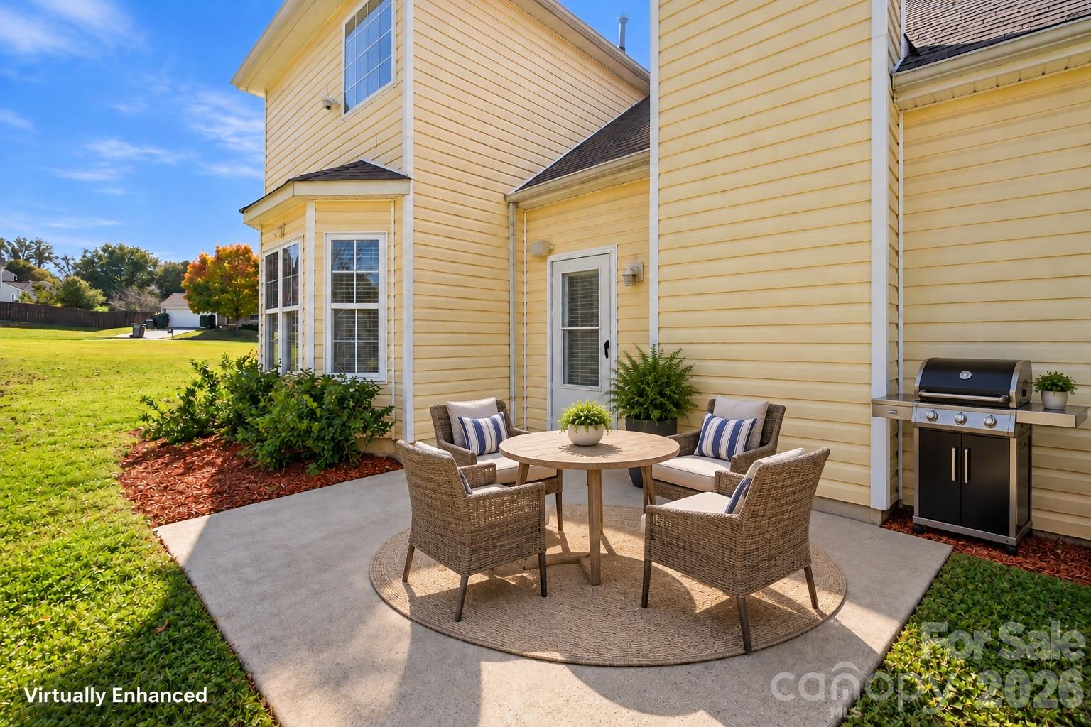 Virtually Enhanced Patio - 9741 Bradstreet Commons Way, Charlotte