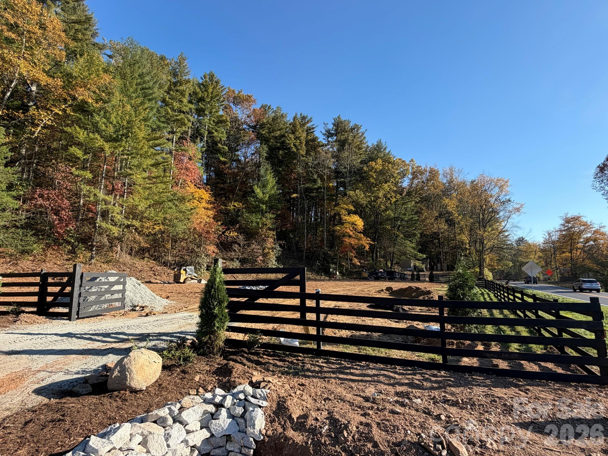 *NEW PICS COMING WEEK OF 11/1* Cleared out and updated culvert; new stonework, fence and landscaping; large tree stumps removed - 920 Mills Gap Road, Fletcher