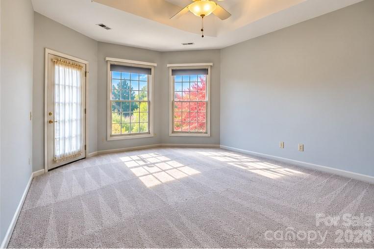 Primary Bedroom w/ Balcony Walkout - 17 Ashton Forest Court, Hendersonville