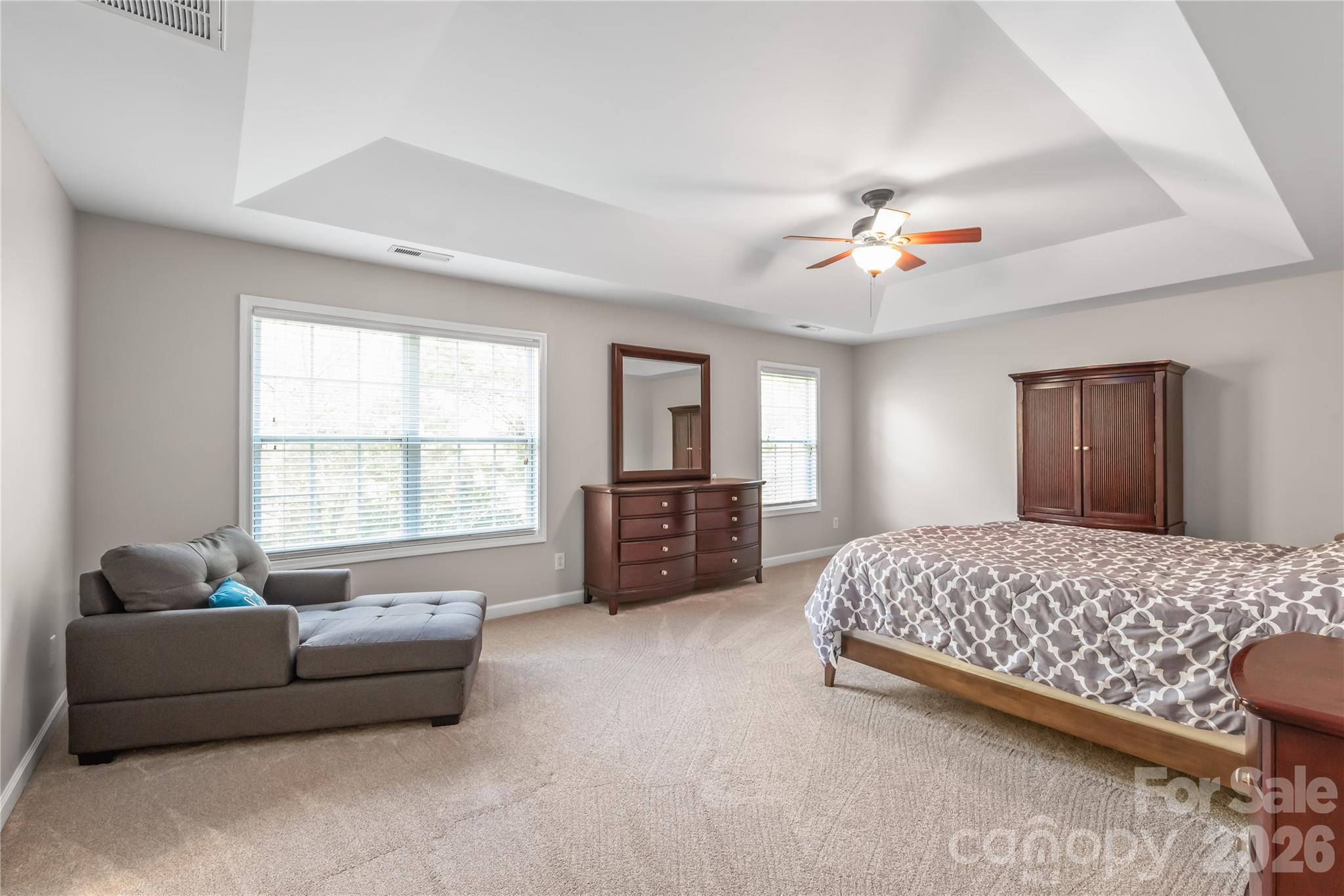 Primary bedroom with big windows and lots of space - 6482 Chadwell Court, Indian Land