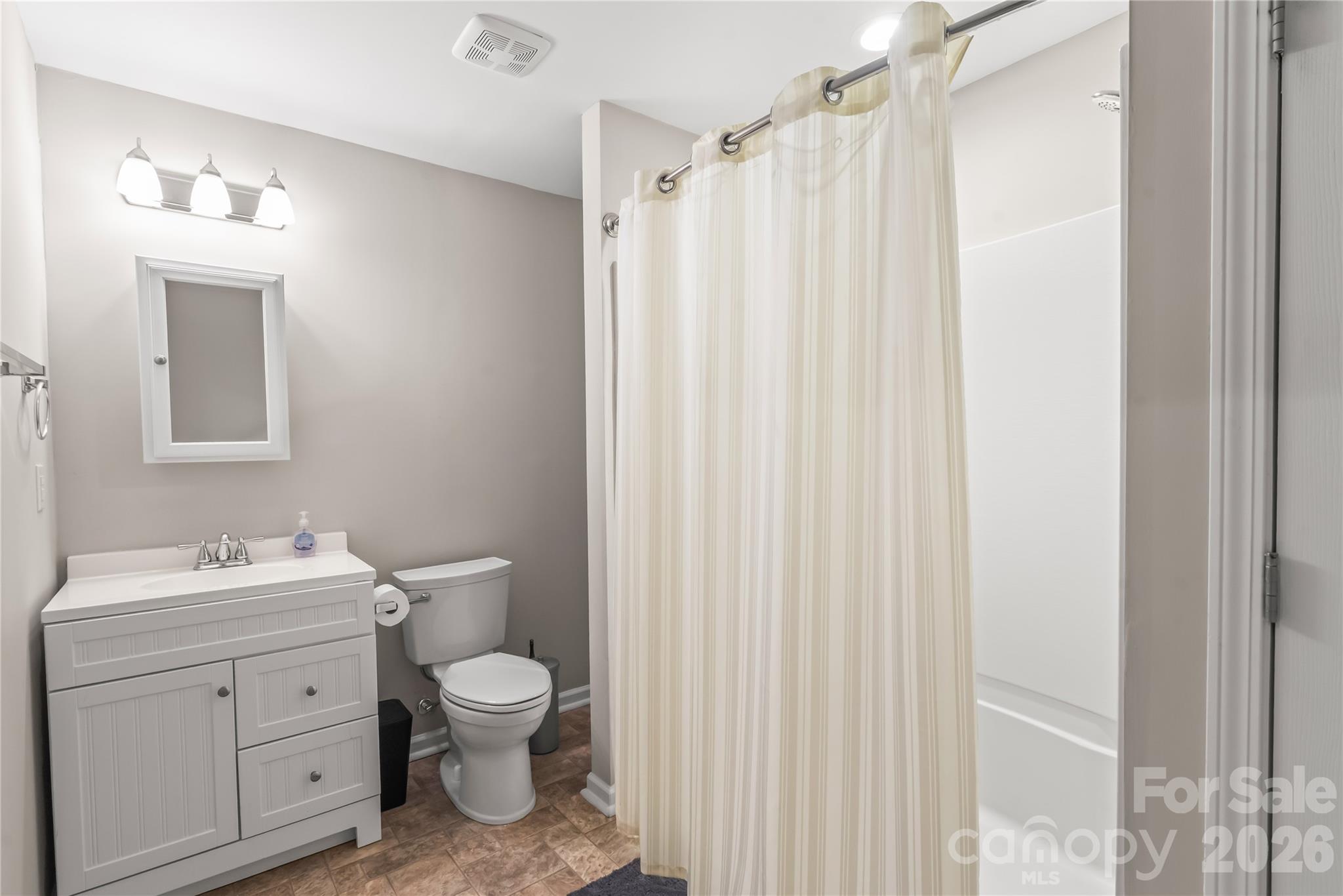 Full bathroom in the basement - 6482 Chadwell Court, Indian Land