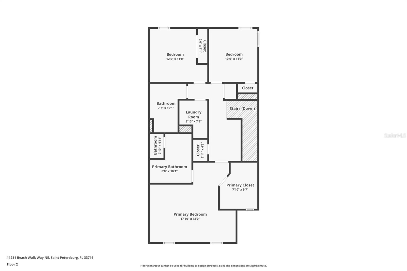 Lower Level Floor Plan - 11211 BEACH WALK WAY NE, ST PETERSBURG