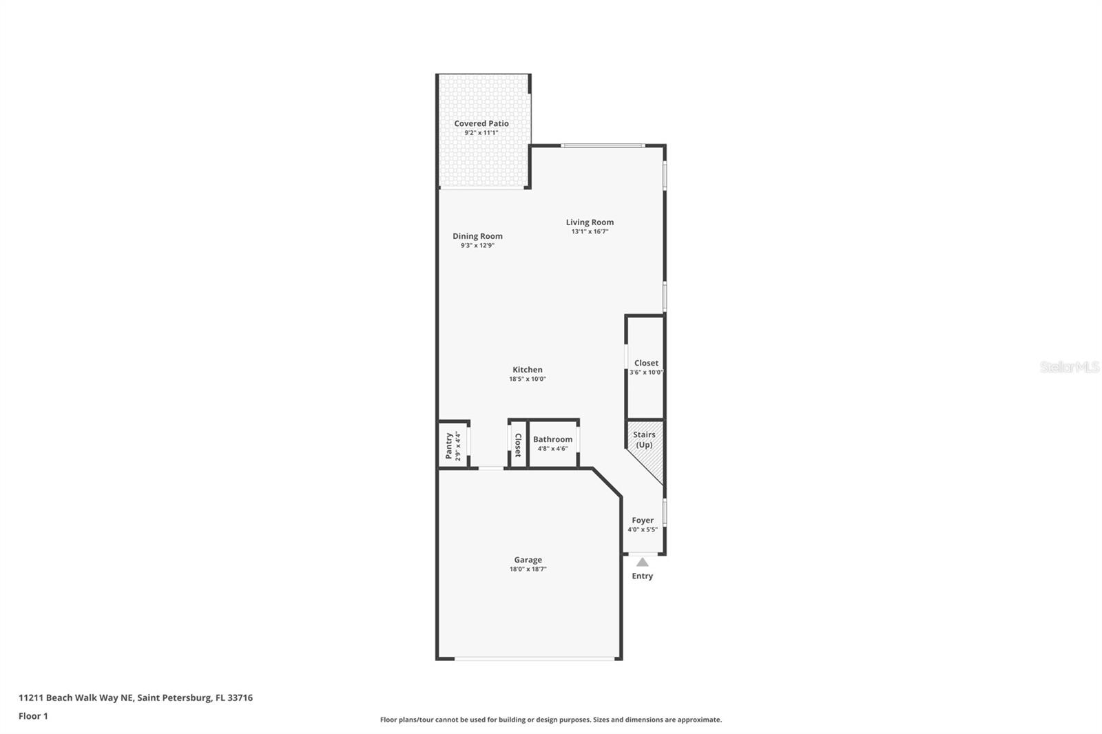 Upper level Floor Plan - 11211 BEACH WALK WAY NE, ST PETERSBURG