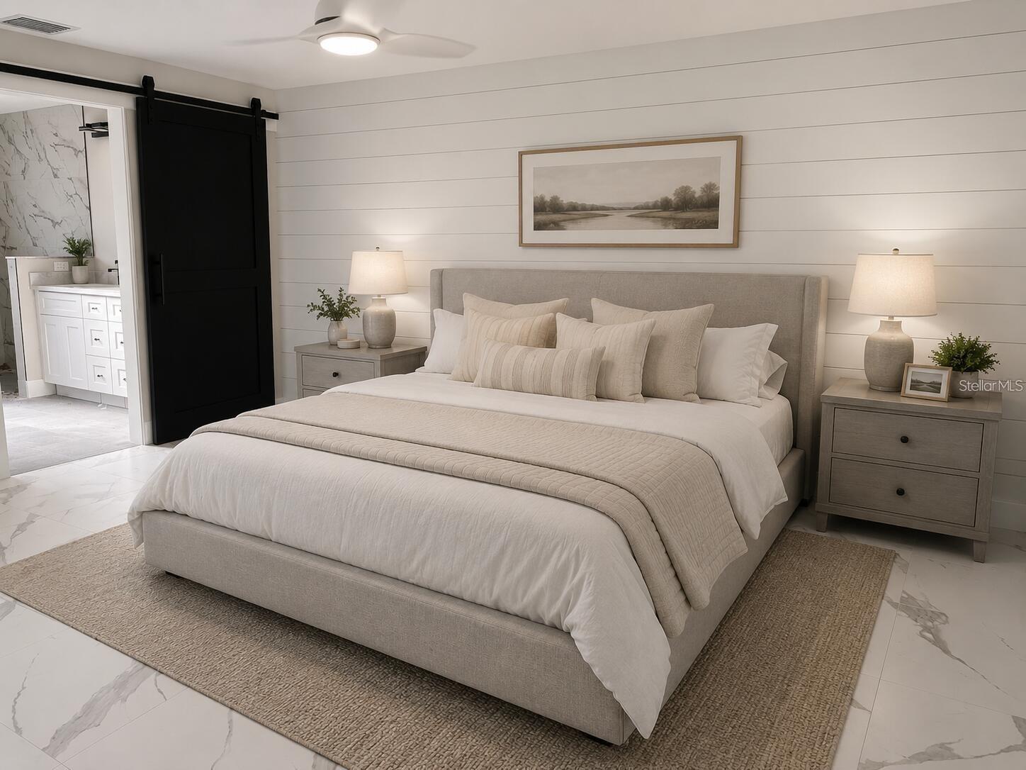 virtual staged bedroom - 14 LAMOYNE LN, PALM COAST