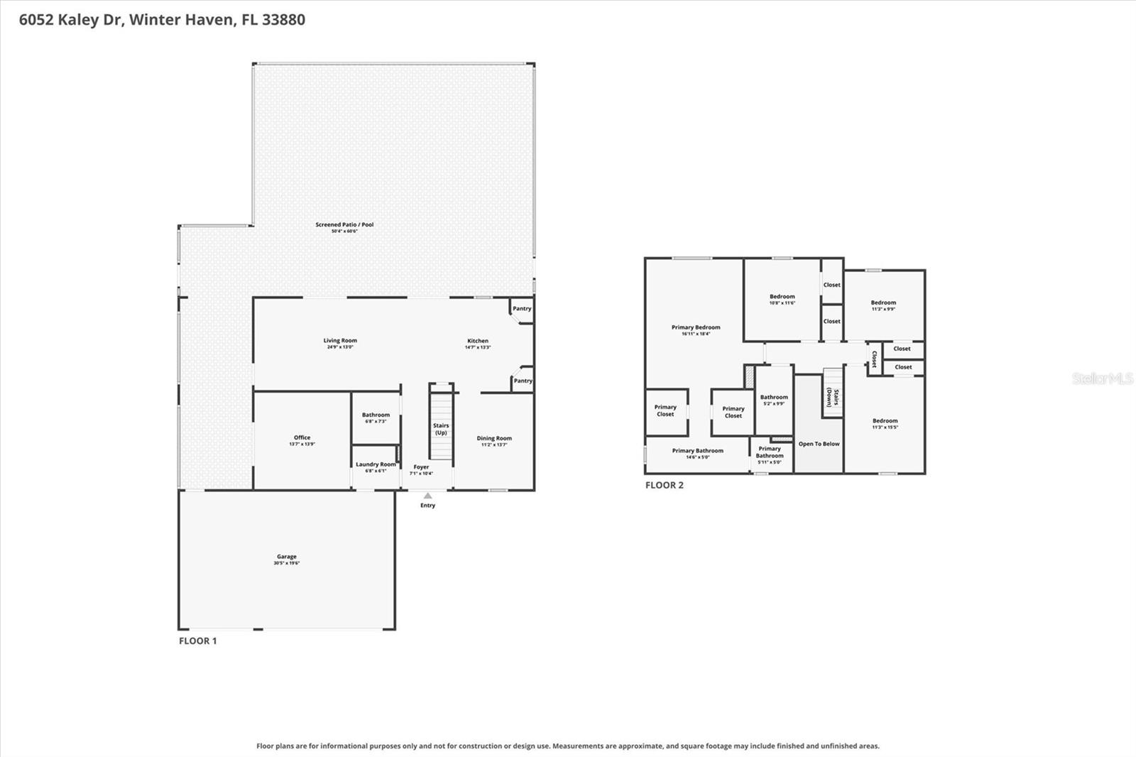 Floor Plan - 6052 KALEY DR, WINTER HAVEN