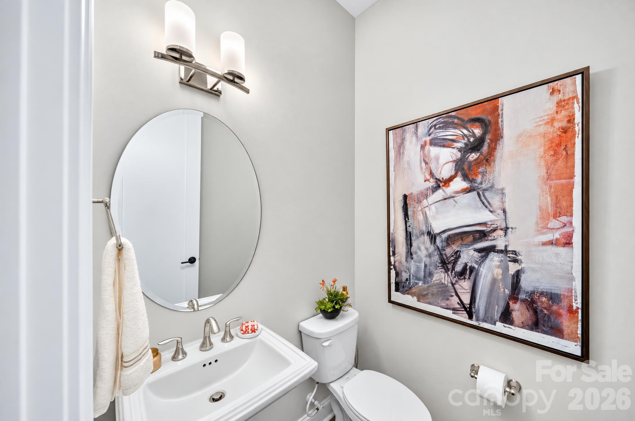 Powder Room - Main Living - 306 N Dotger Avenue, Charlotte
