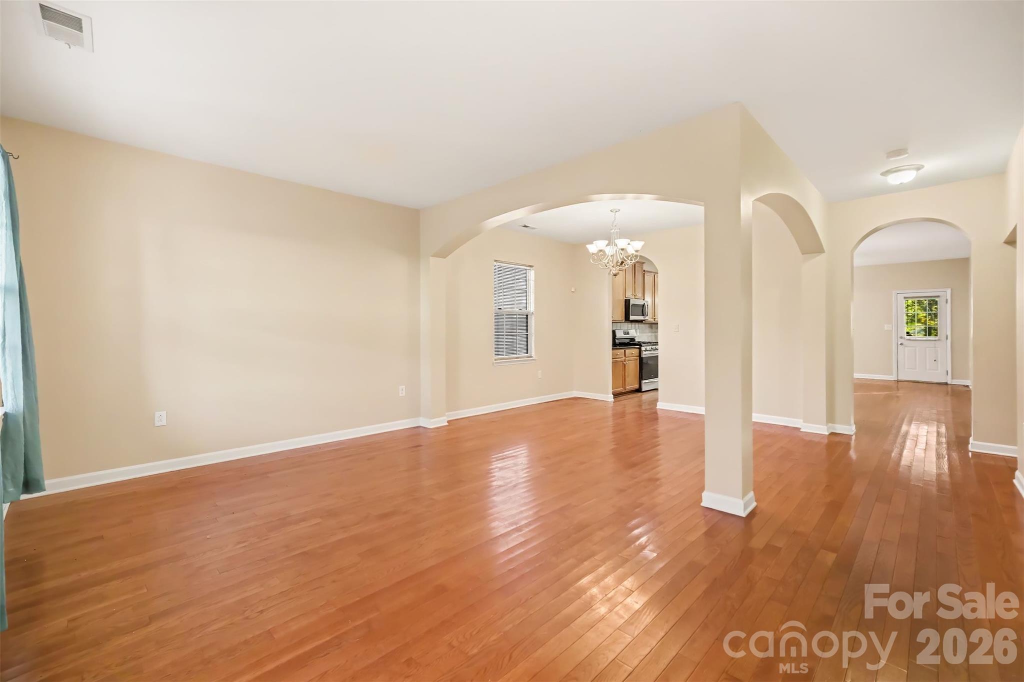 Living room and open dining room - 1364 Bottle Brush Lane, Harrisburg