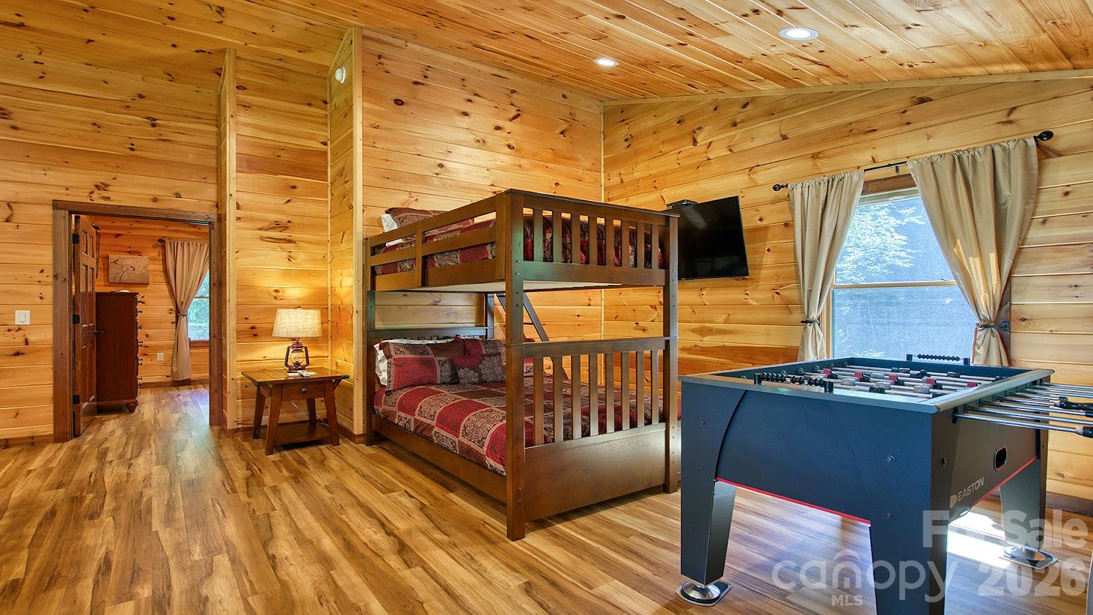 Open Loft Space with bunks and football - 1450 Mountain Laurel Road, Whittier