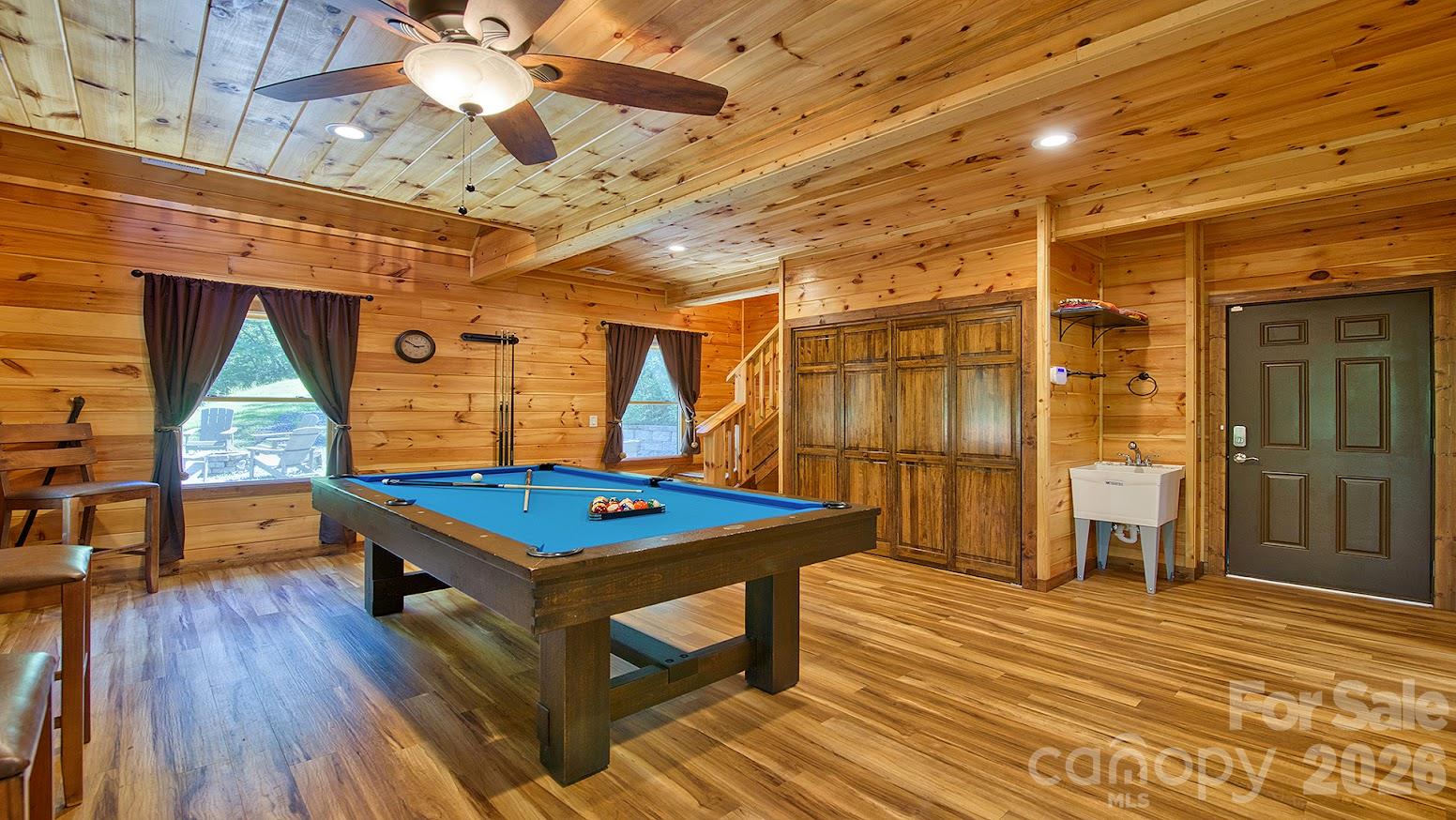 Rec Room, W/D are located in the closet under the stairs - 1450 Mountain Laurel Road, Whittier