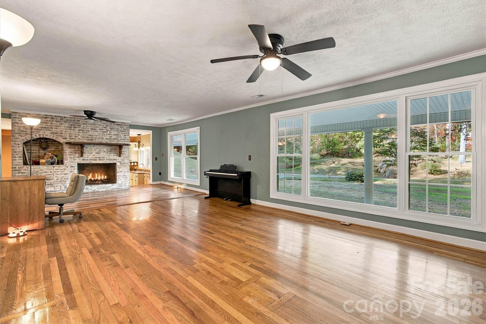 Living Room/Fireplace View - 2395 Good Times Lane, Lenoir