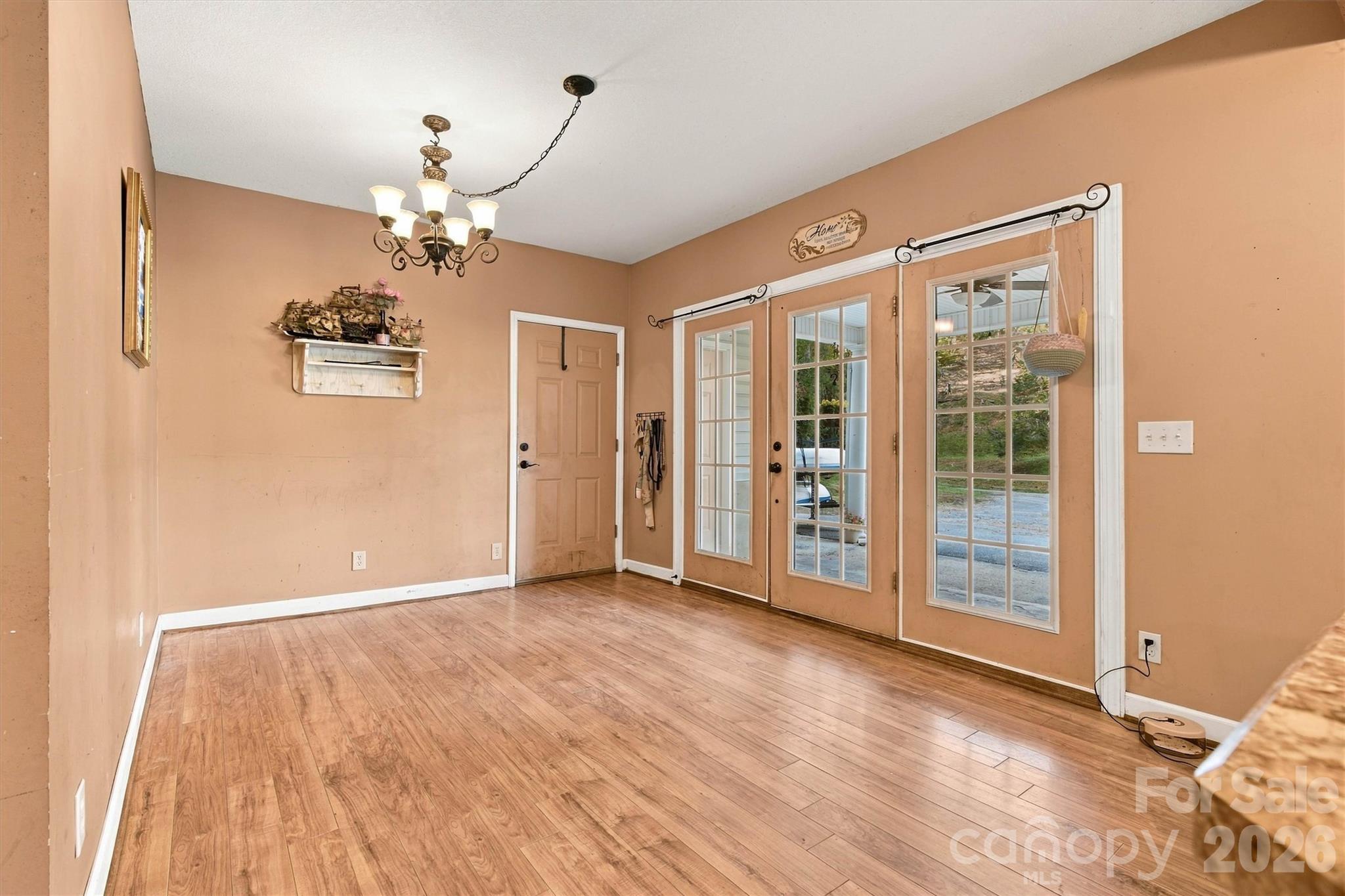Casual Dining Area/French Door Entry View - 2395 Good Times Lane, Lenoir