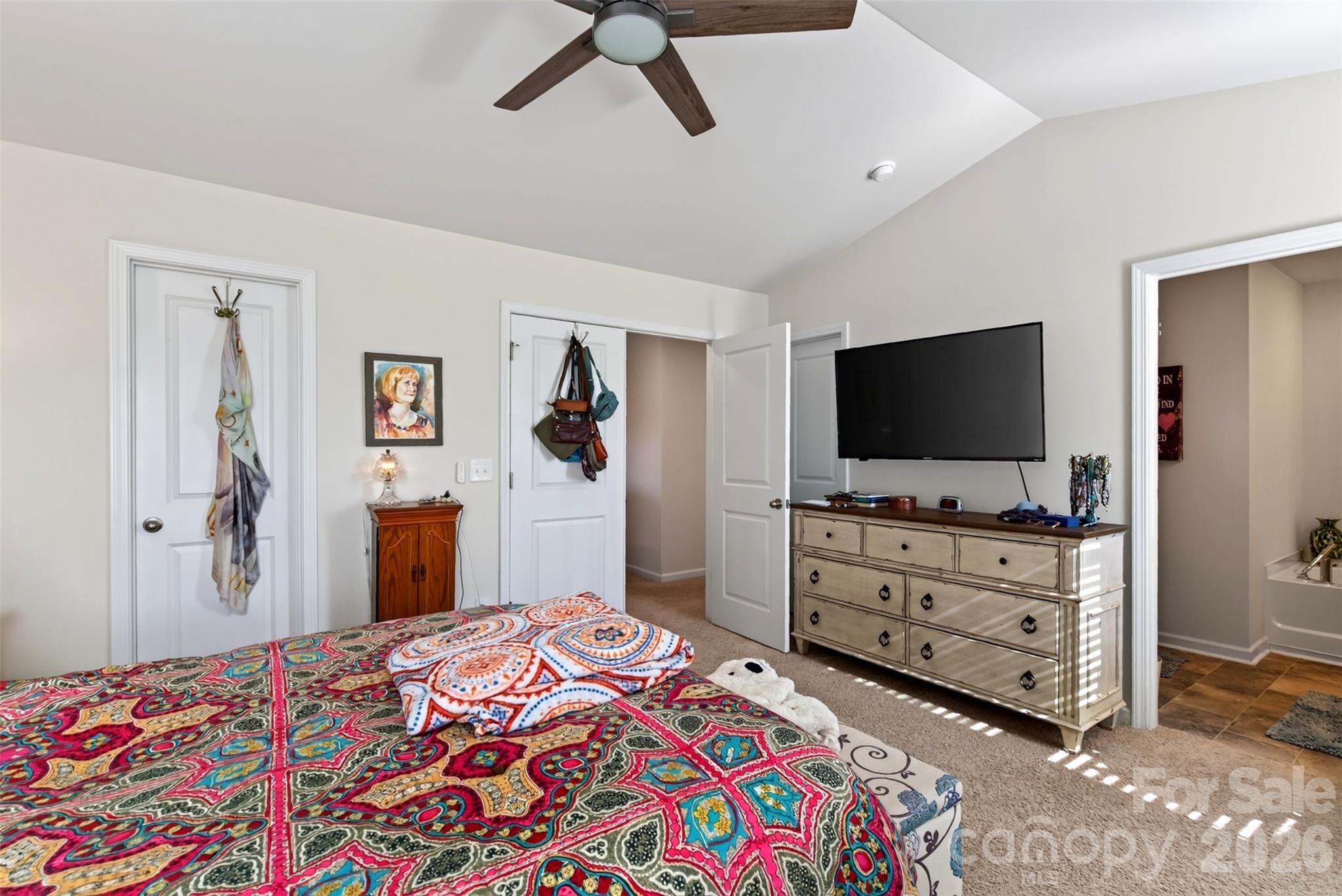 2nd primary bedroom with en suite located on upper level. - 313 Tavernier Lane, Candler