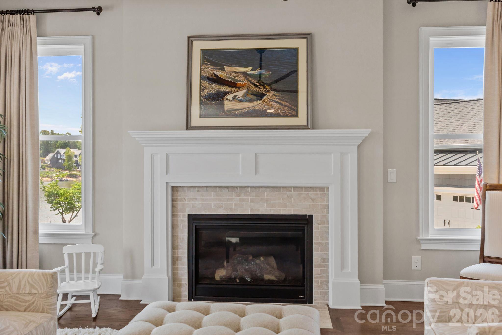 Great Room with gas Fireplace - 122 Sisters Cove Court, Mooresville