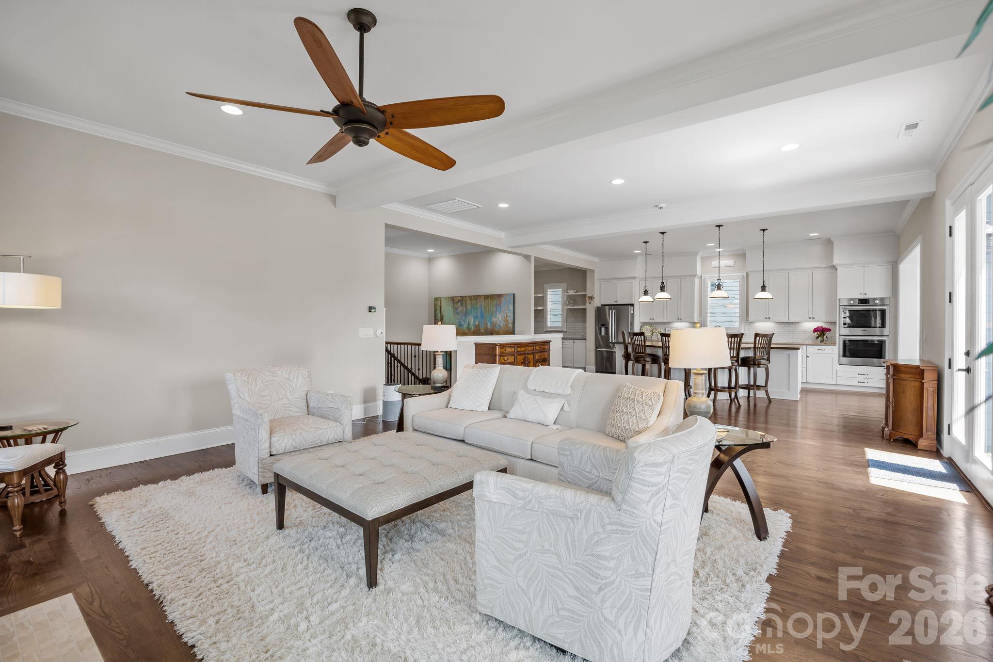 Great Room with gas Fireplace - 122 Sisters Cove Court, Mooresville