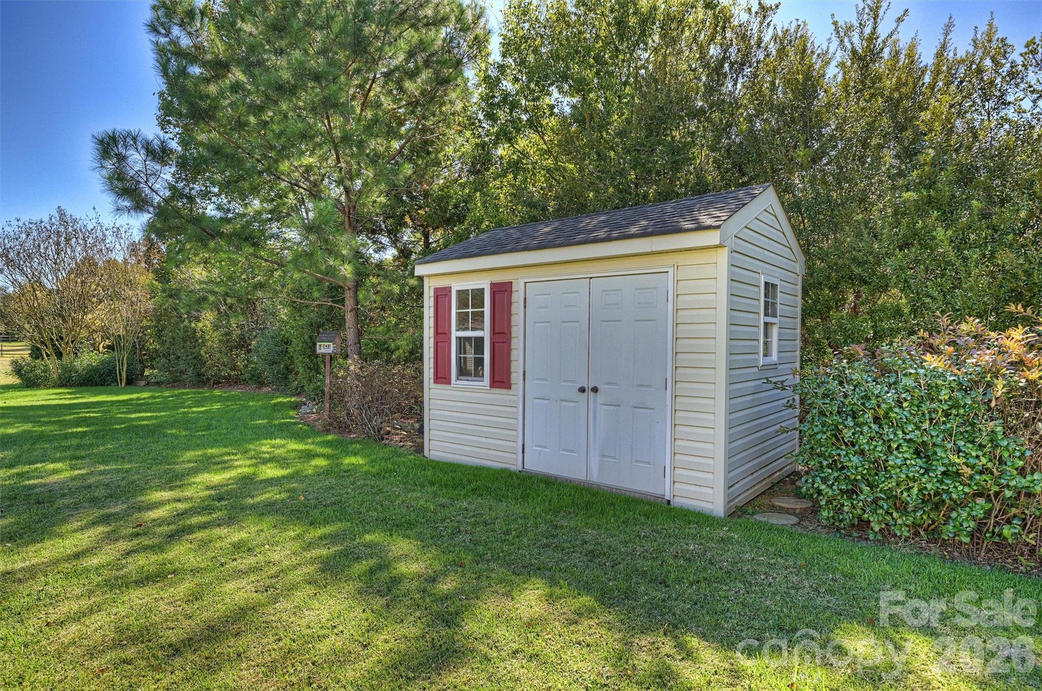 Nice shed for extra storage space. - 1006 Banaba Court, Indian Trail