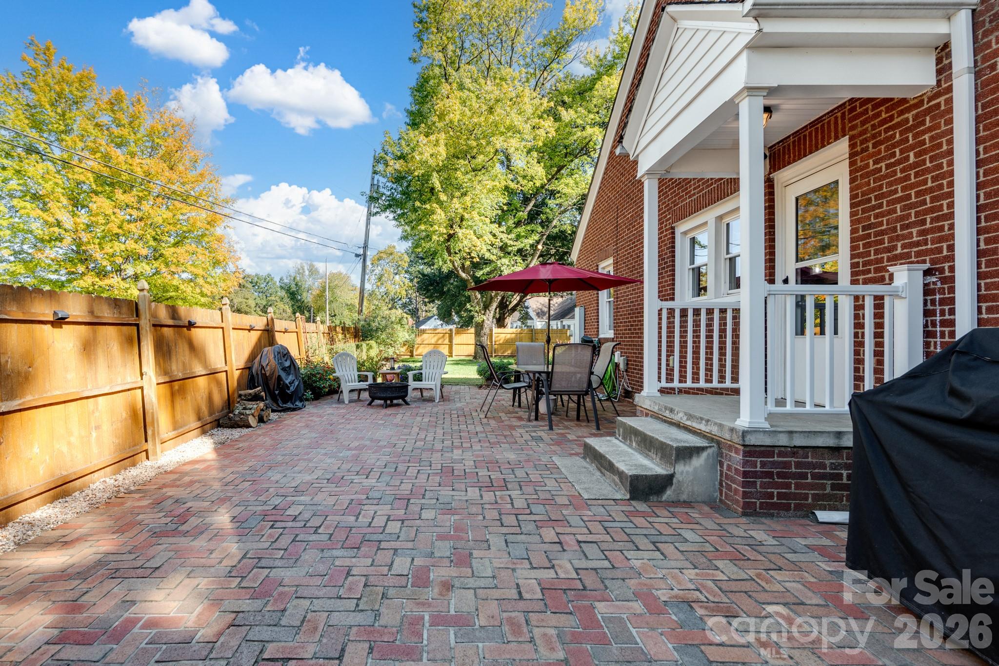 Large paved patio - 736 Arbor Street NE, Concord