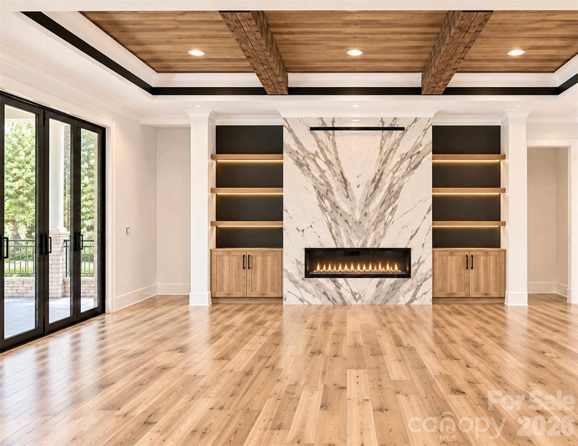 Great Room Fireplace Virtual Rendition - 2515 Forest Lawn Drive, Weddington