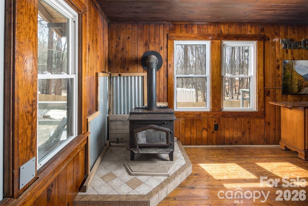 Wood Stove - 364 Messersmith Road, Lake Lure