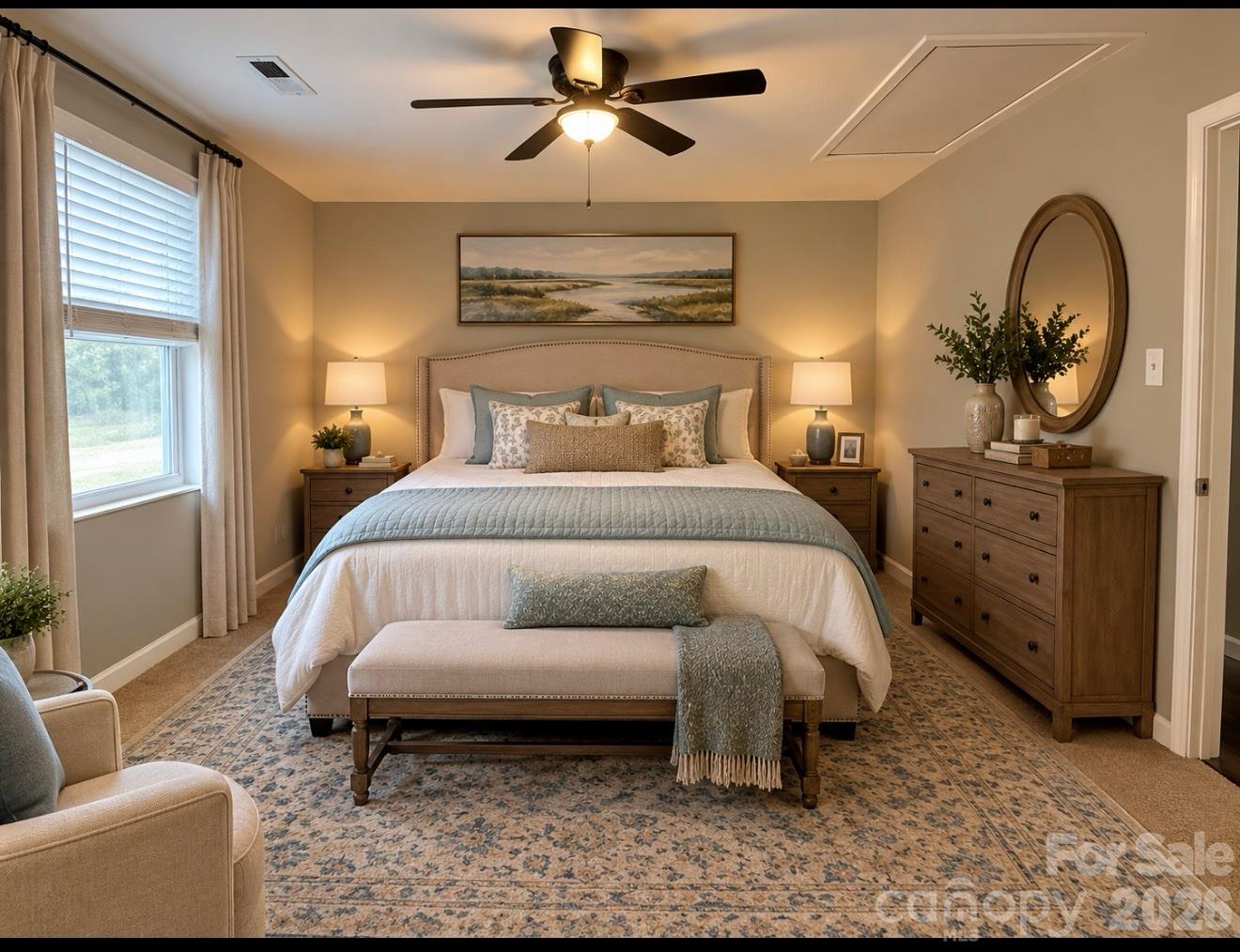 VIRTUAL STAGEDPrimary Bedroom - 1010 Trull Hinson Road, Wingate