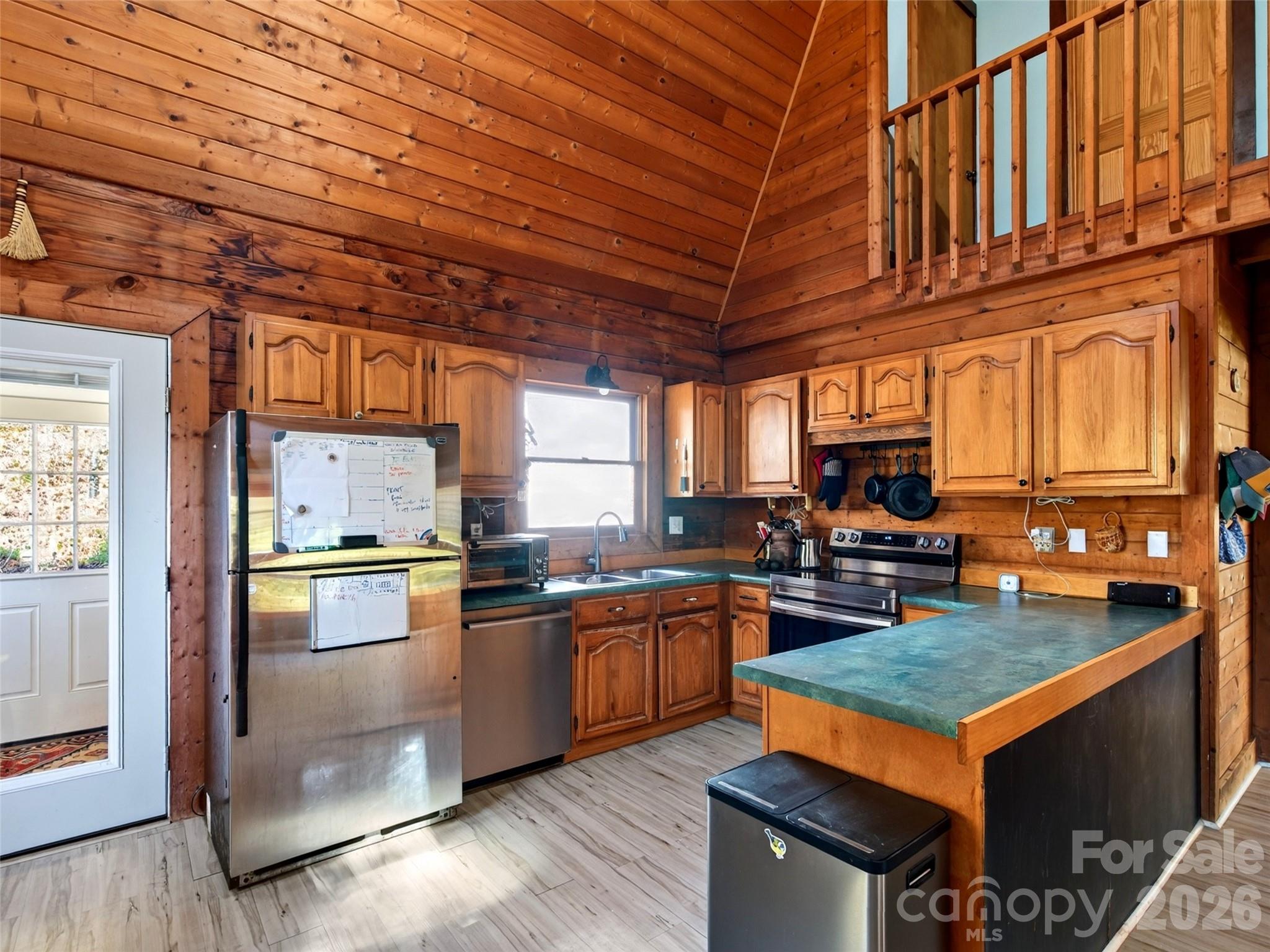 Functional kitchen - 335 Moody Cove Road, Weaverville
