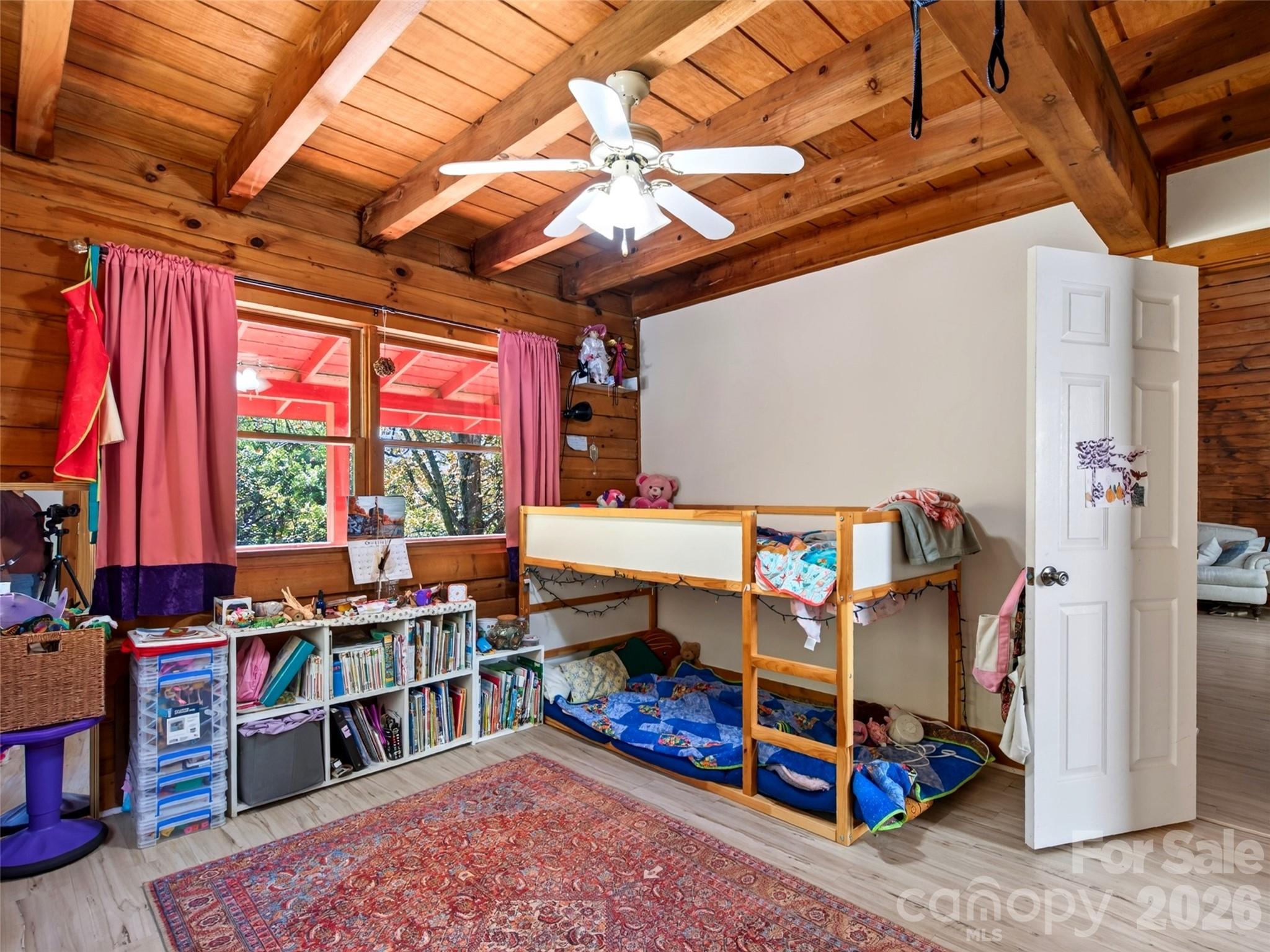 Main level primary bedroom - 335 Moody Cove Road, Weaverville