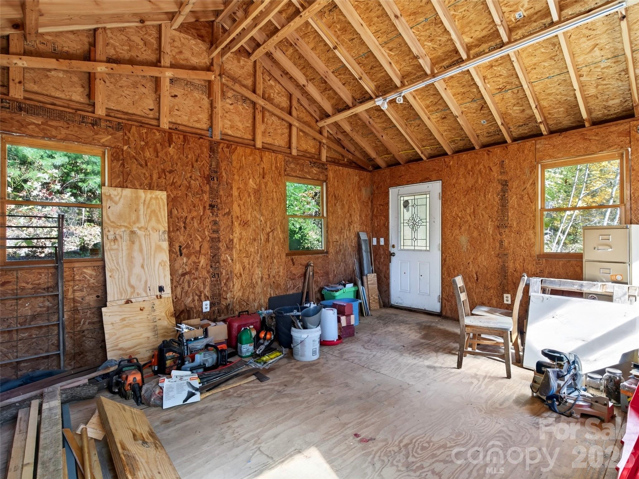 Upper level of detached outbuilding - 335 Moody Cove Road, Weaverville