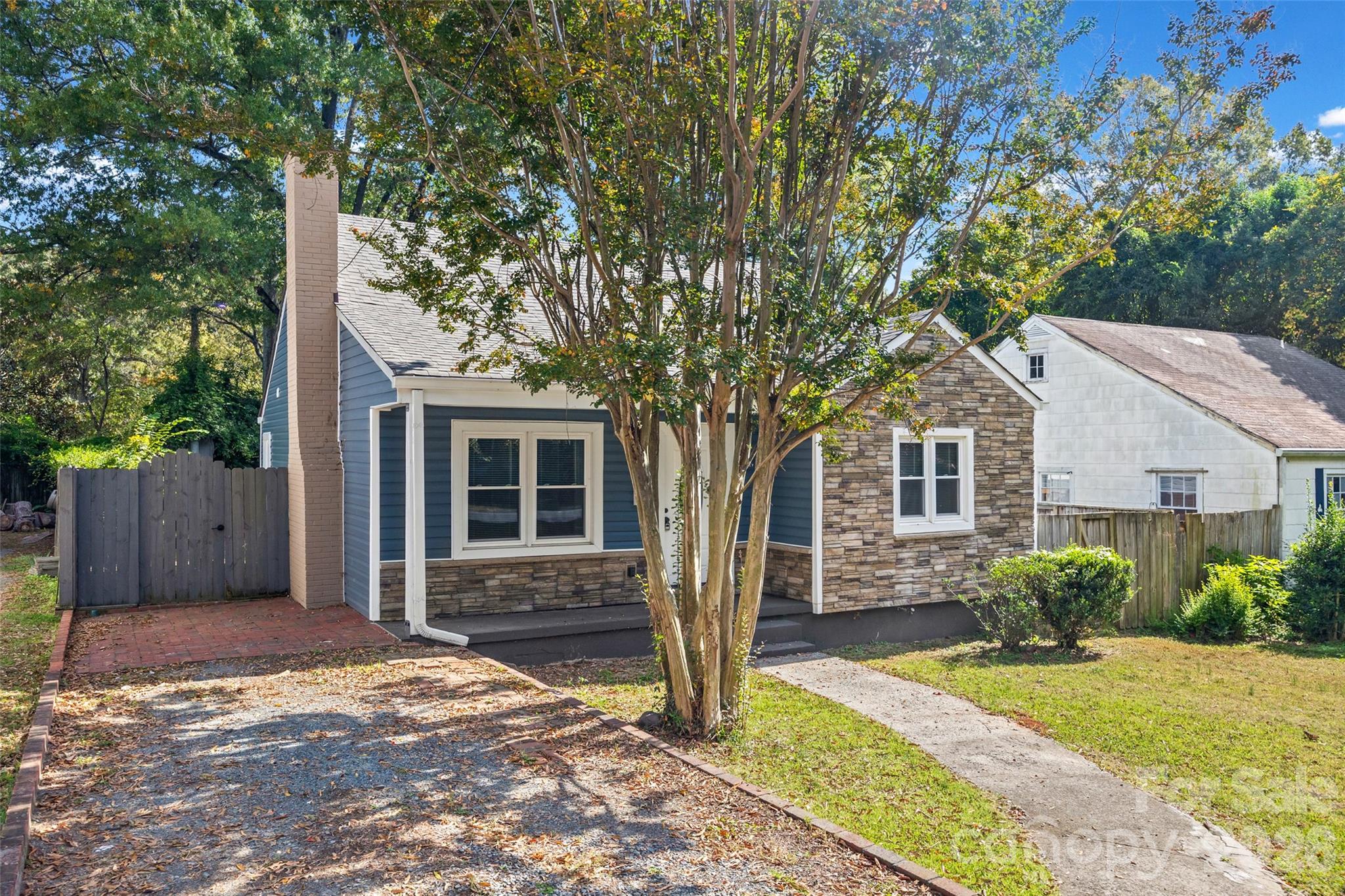 Exterior with driveway - 1603 Browns Avenue, Charlotte