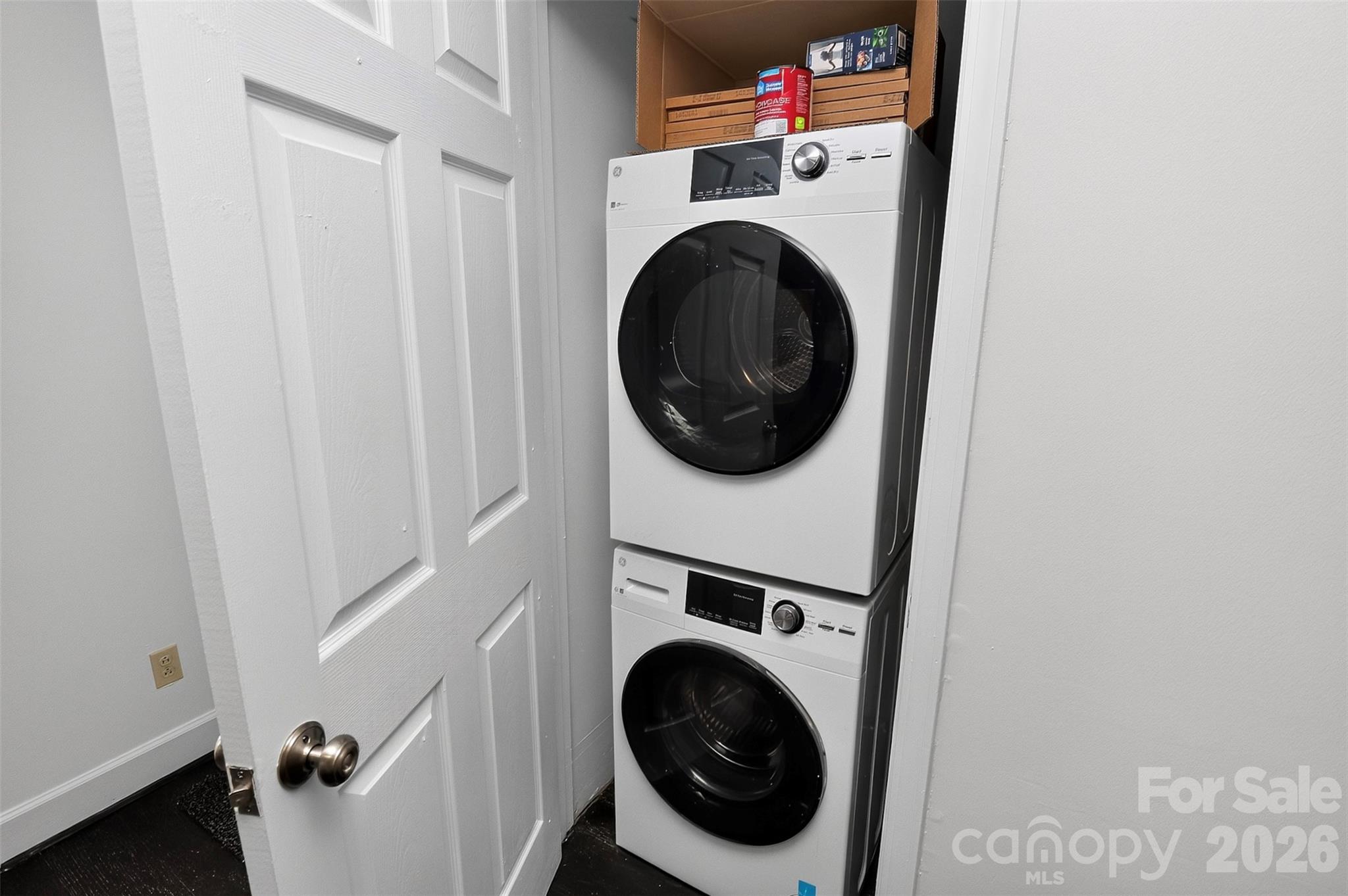 Laundry closet in kitchen - 8254 Tradd Court, Charlotte