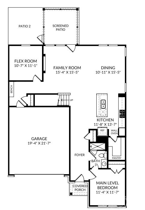 Main Level - 2012 Pine Nut Trail, Indian Trail