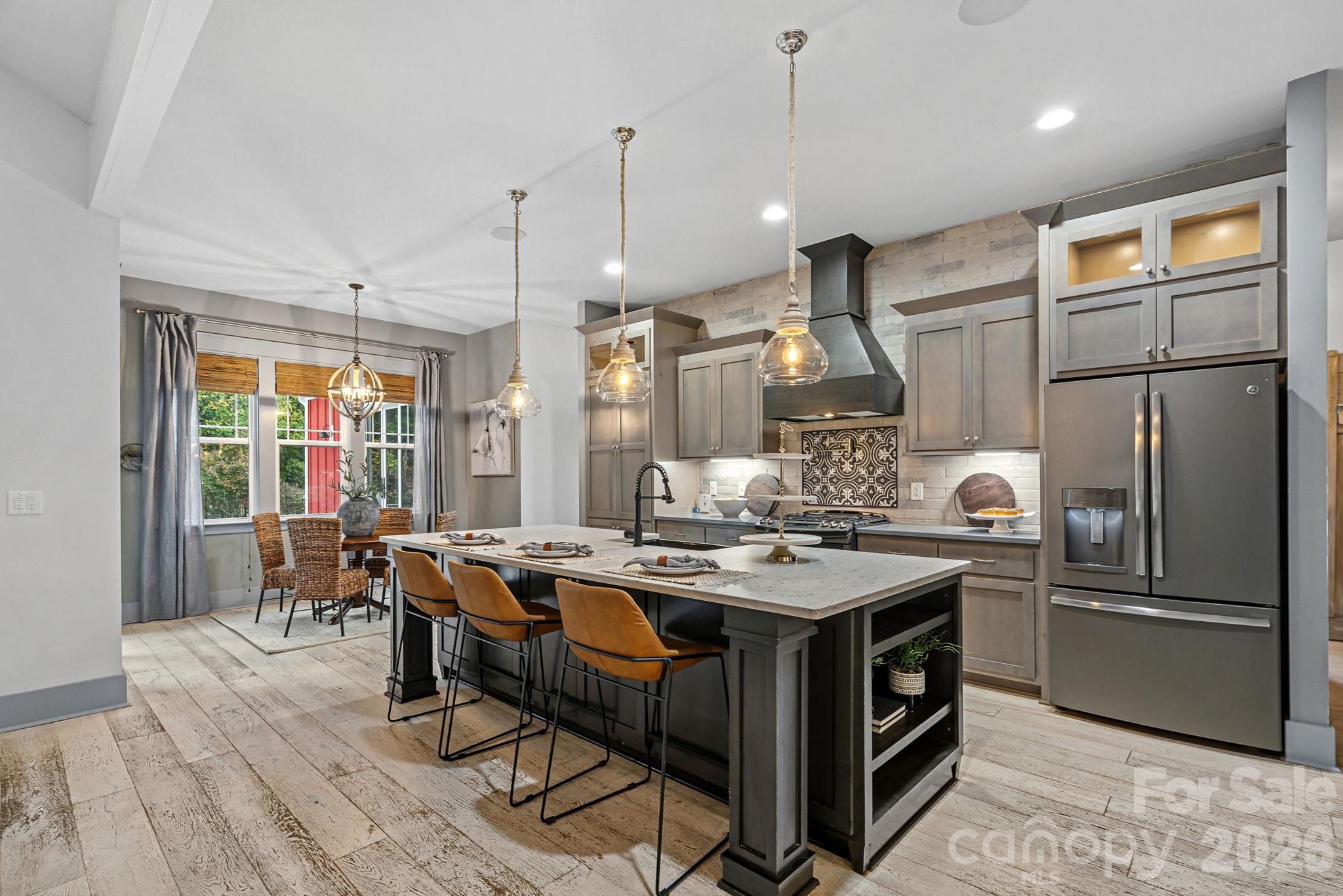 Eat-In Kitchen With Oversized Island - 6536 Stephens Road, Huntersville