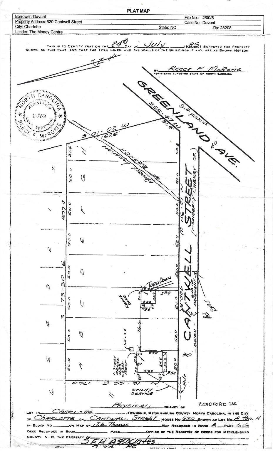 Lot at Lot B Cantwell Street, Charlotte, photo 2 of 2