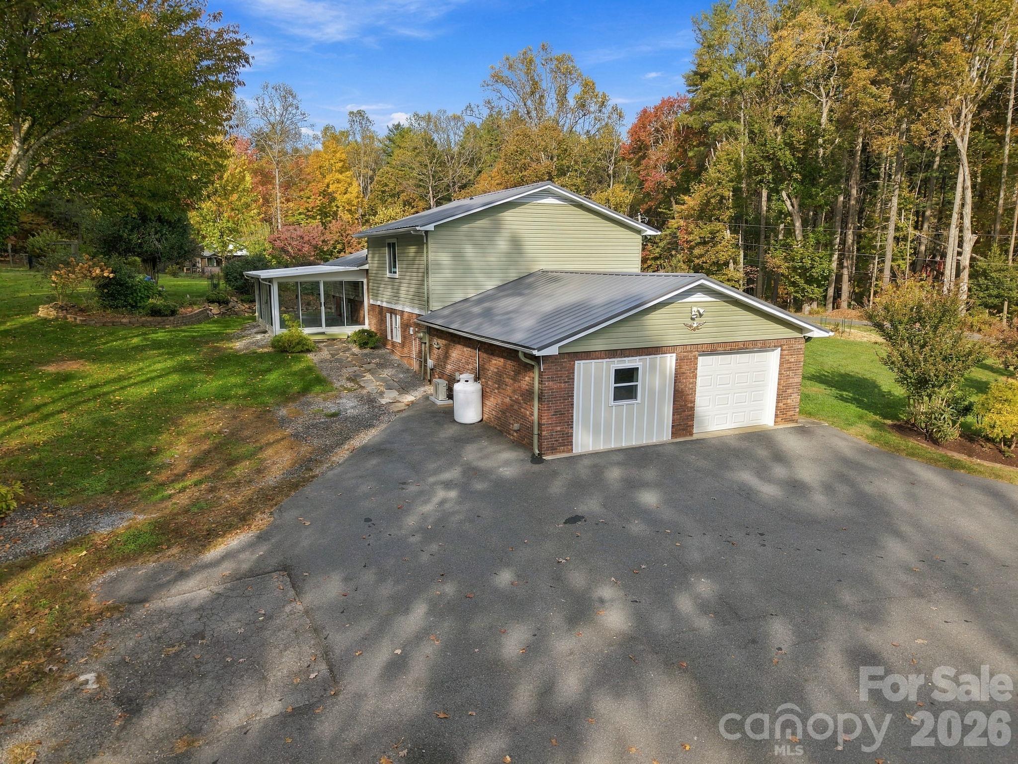 Side of Home and Garage - 208 Ball Gap Road, Arden