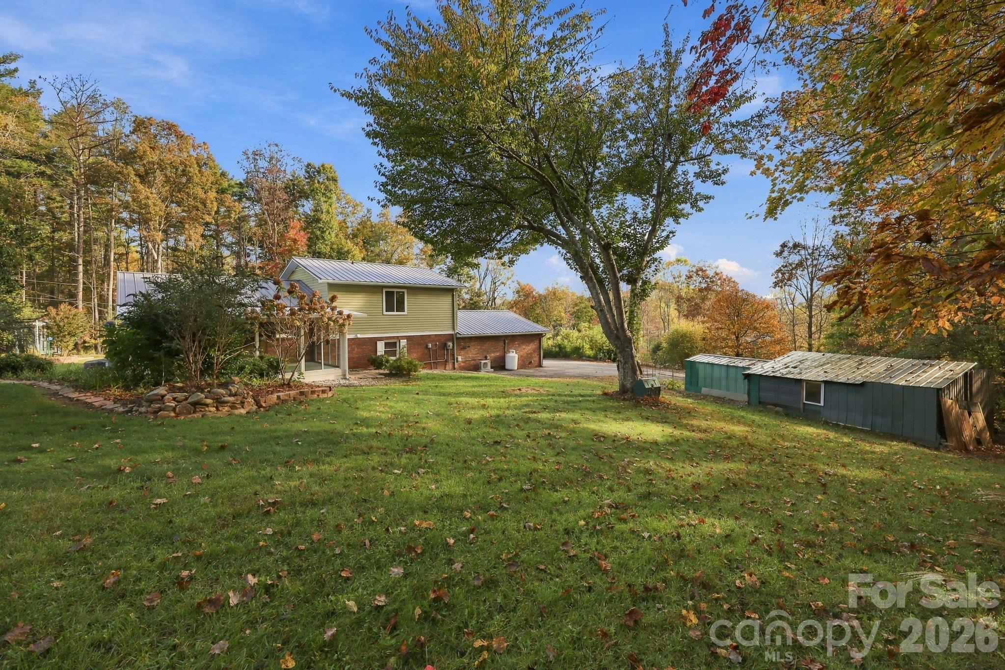 Yard View - 208 Ball Gap Road, Arden
