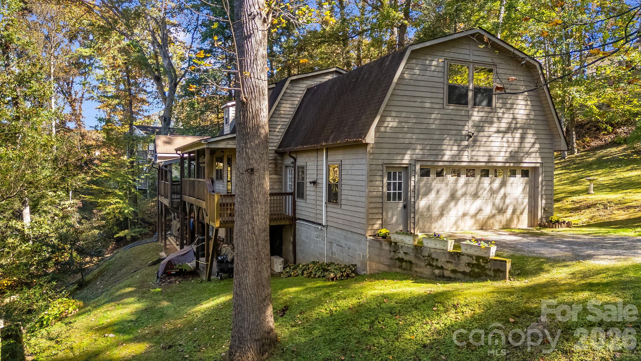 Garage & Rear Of Home - 92 Longridge Lane, Waynesville