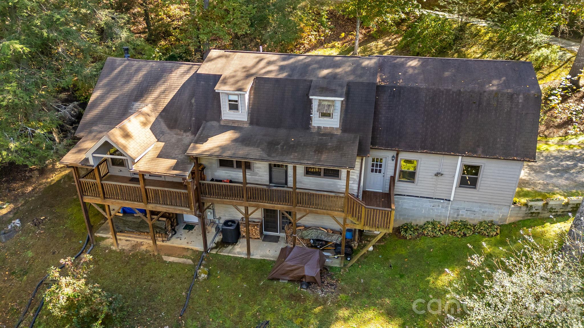 Aerial View of Rear - 92 Longridge Lane, Waynesville
