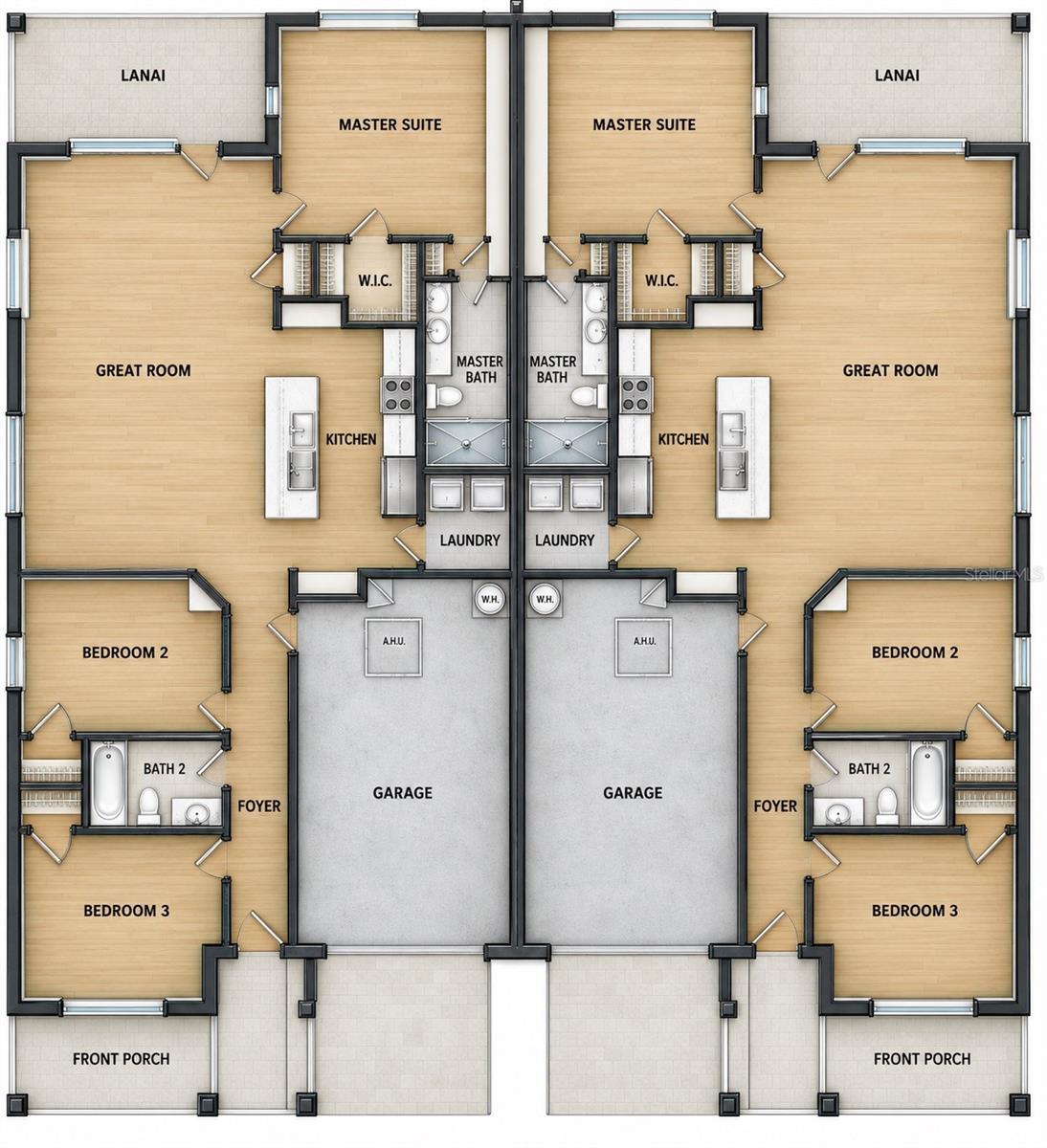 rendering of floor plan - 10404 PORT EVERGLADES ST, PORT CHARLOTTE