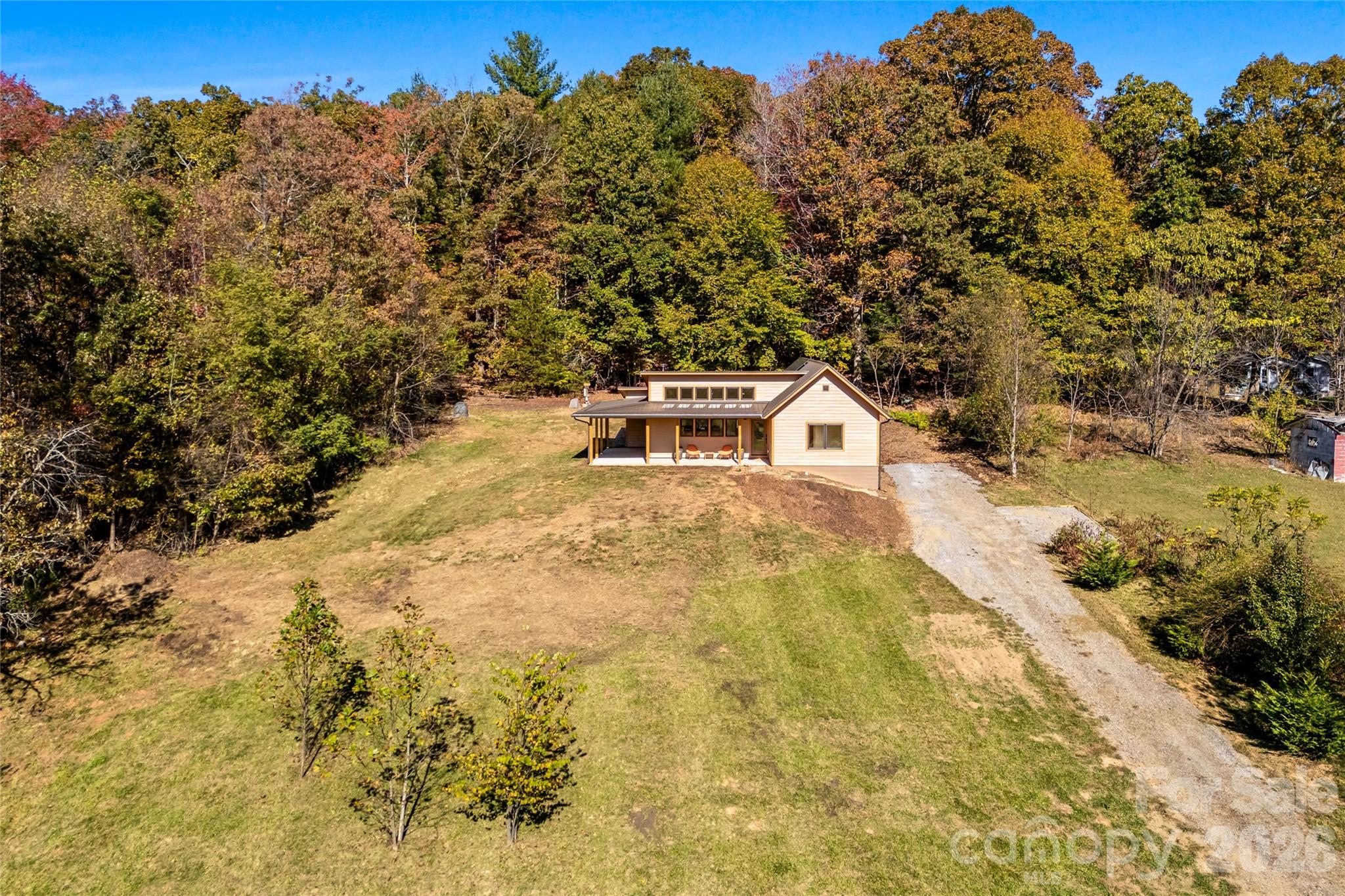 Exceptional usable acreage with sunny, open spaces. - 205 Blue Moon Lane, Candler