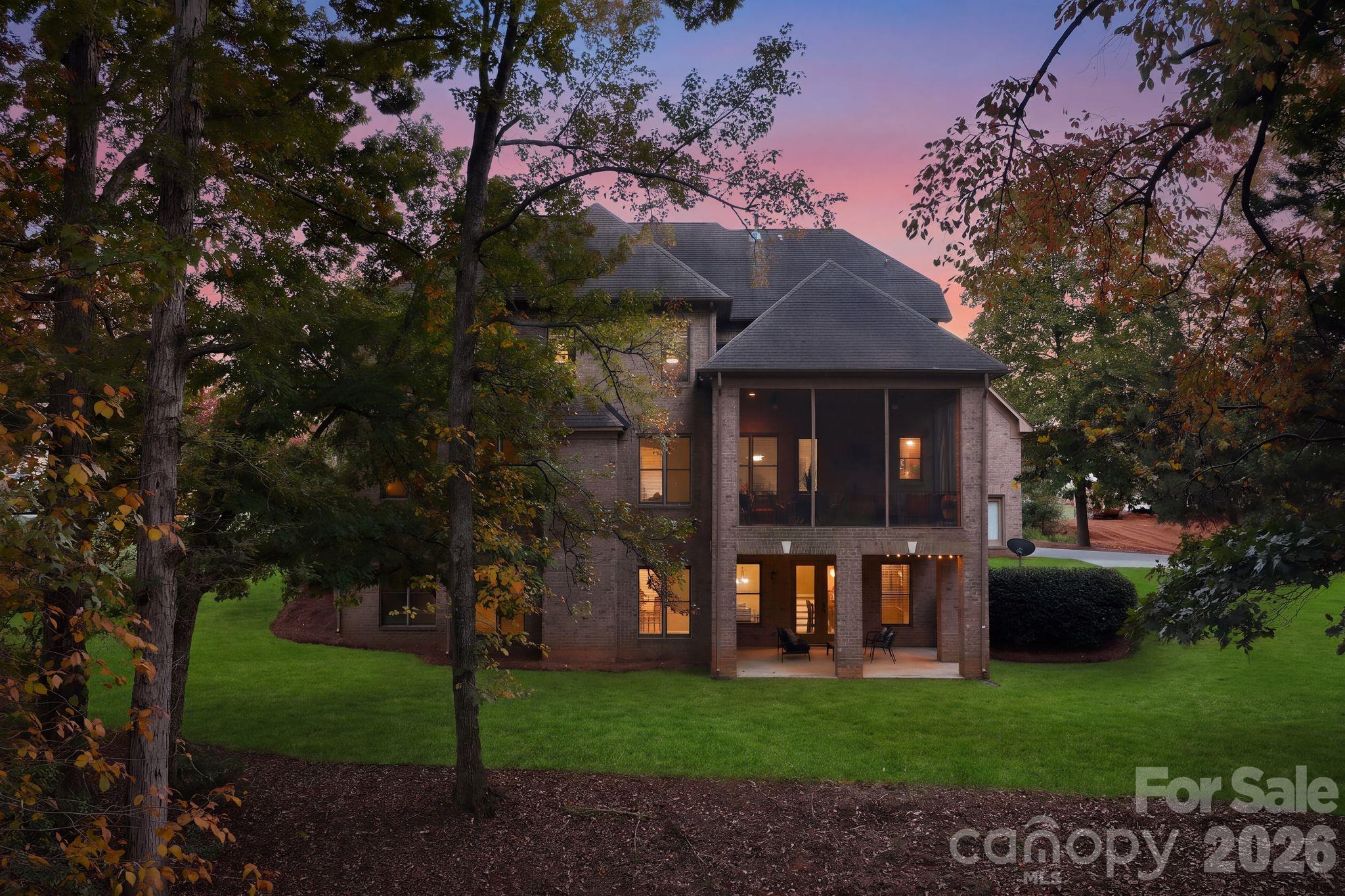 Rear exterior - 8407 Rolling Fields Road, Mint Hill