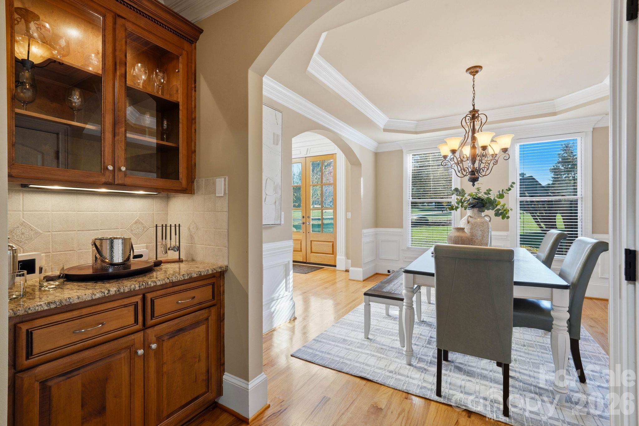 Formal dining room (main level) - 8407 Rolling Fields Road, Mint Hill