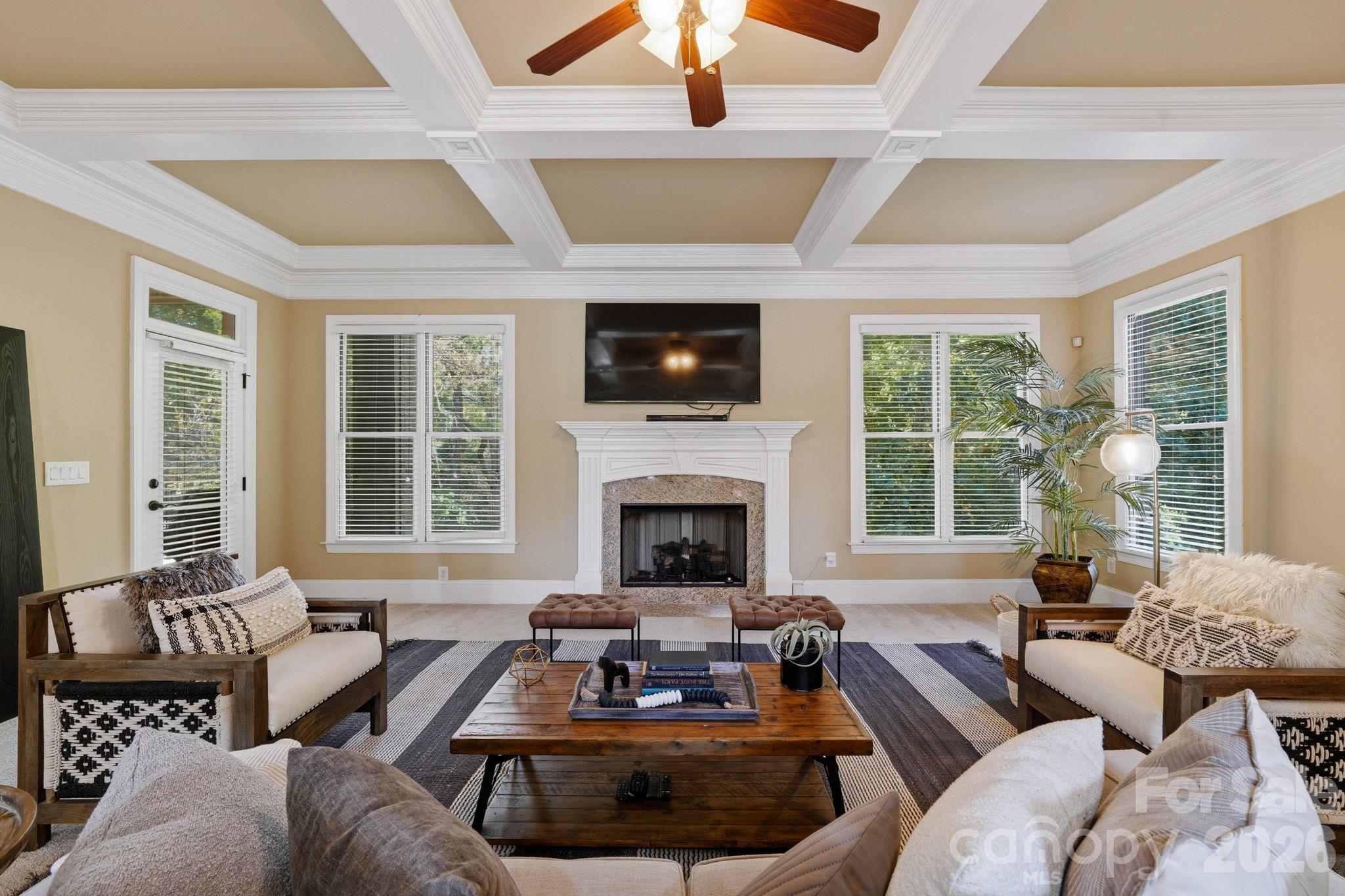 Living room (main level) - 8407 Rolling Fields Road, Mint Hill