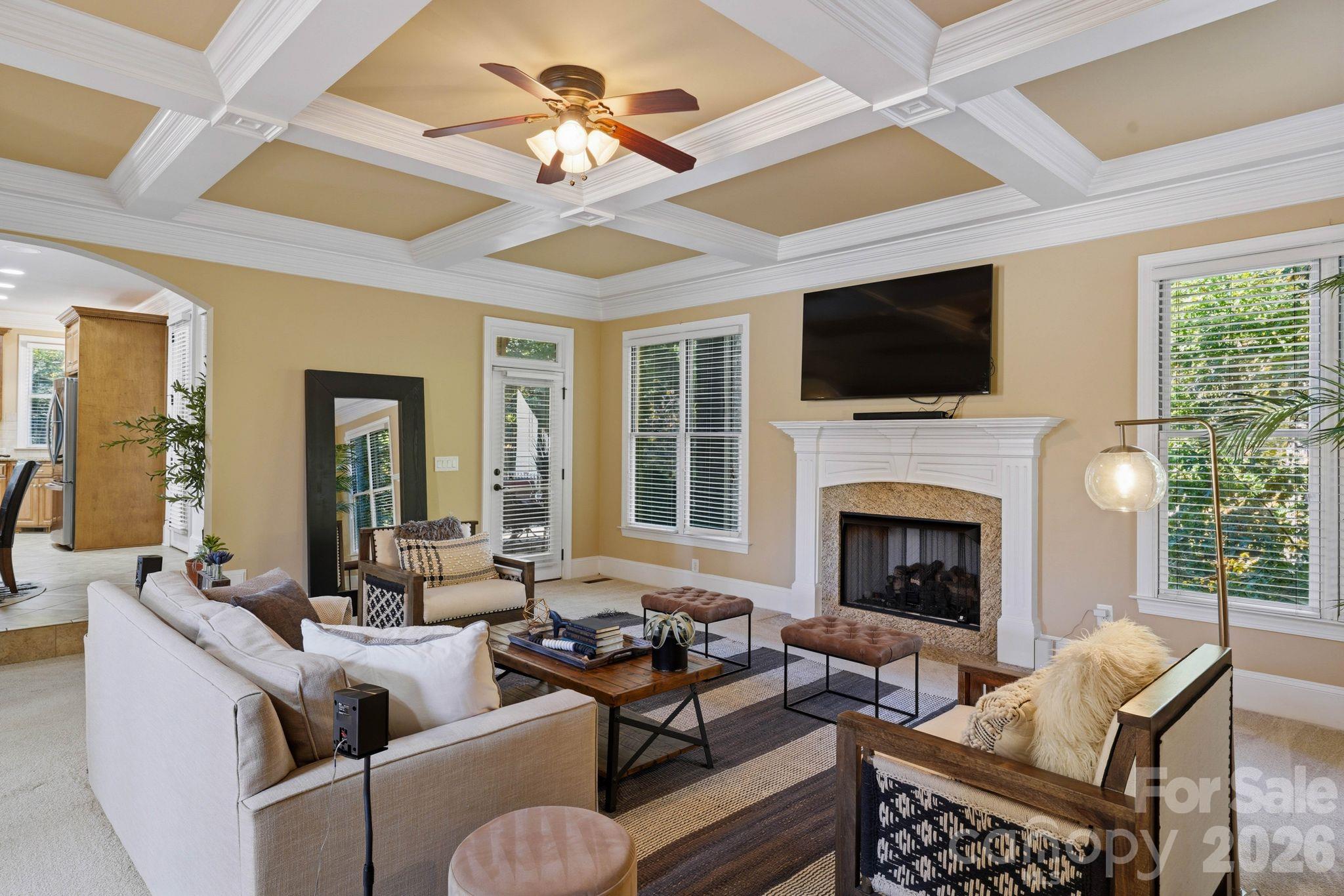 Living room (main level) - 8407 Rolling Fields Road, Mint Hill