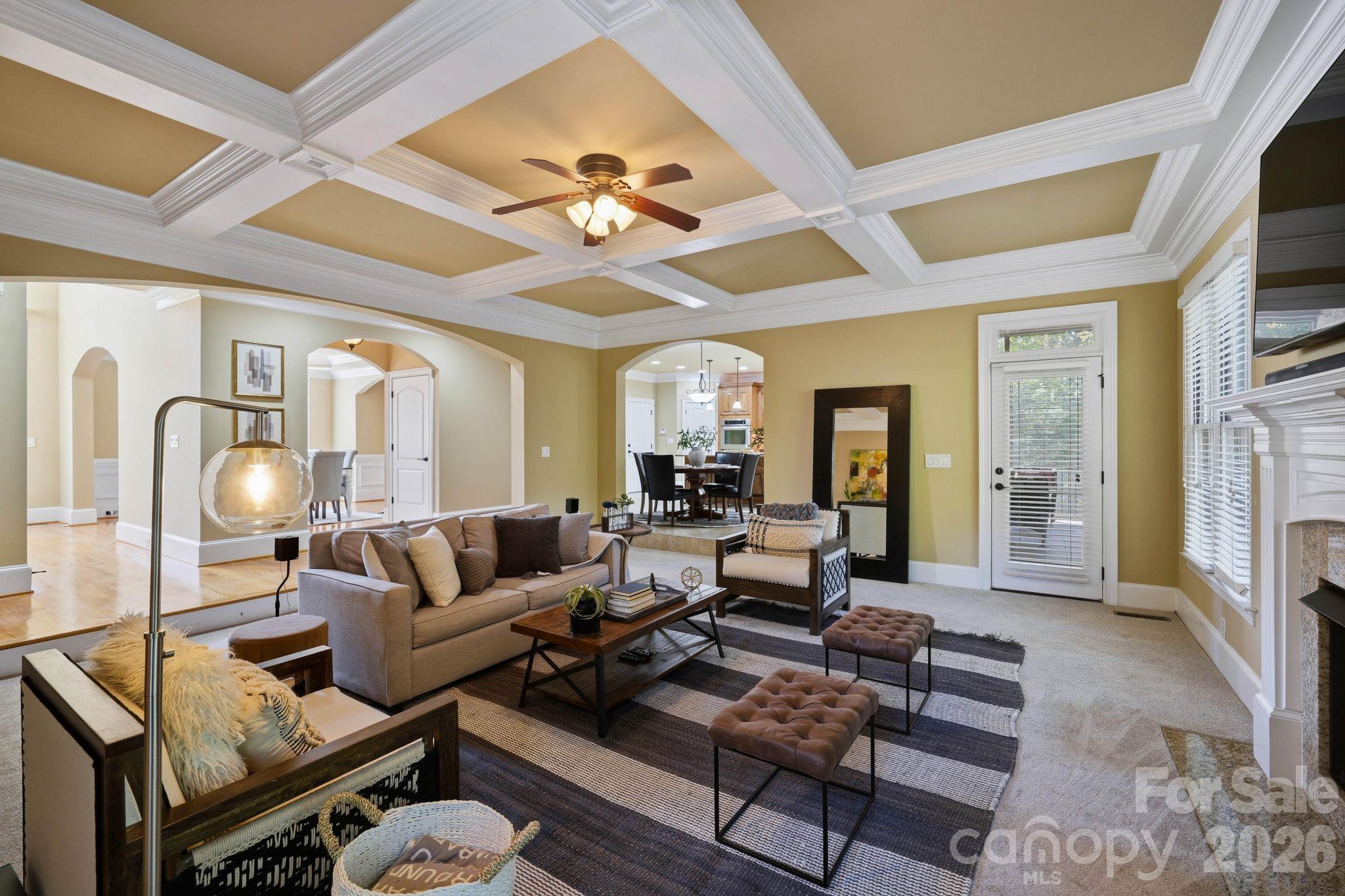 Living room (main level) - 8407 Rolling Fields Road, Mint Hill