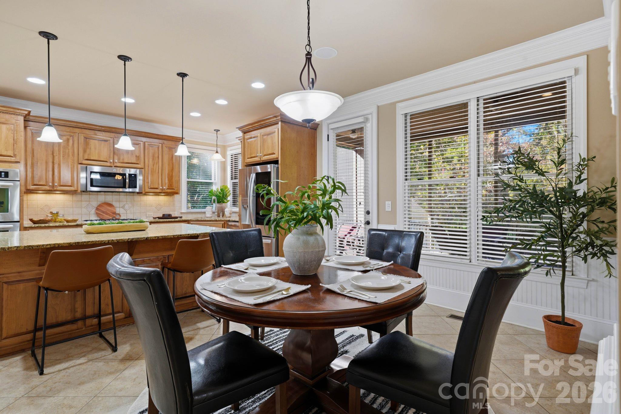 Breakfast area (main level) - 8407 Rolling Fields Road, Mint Hill
